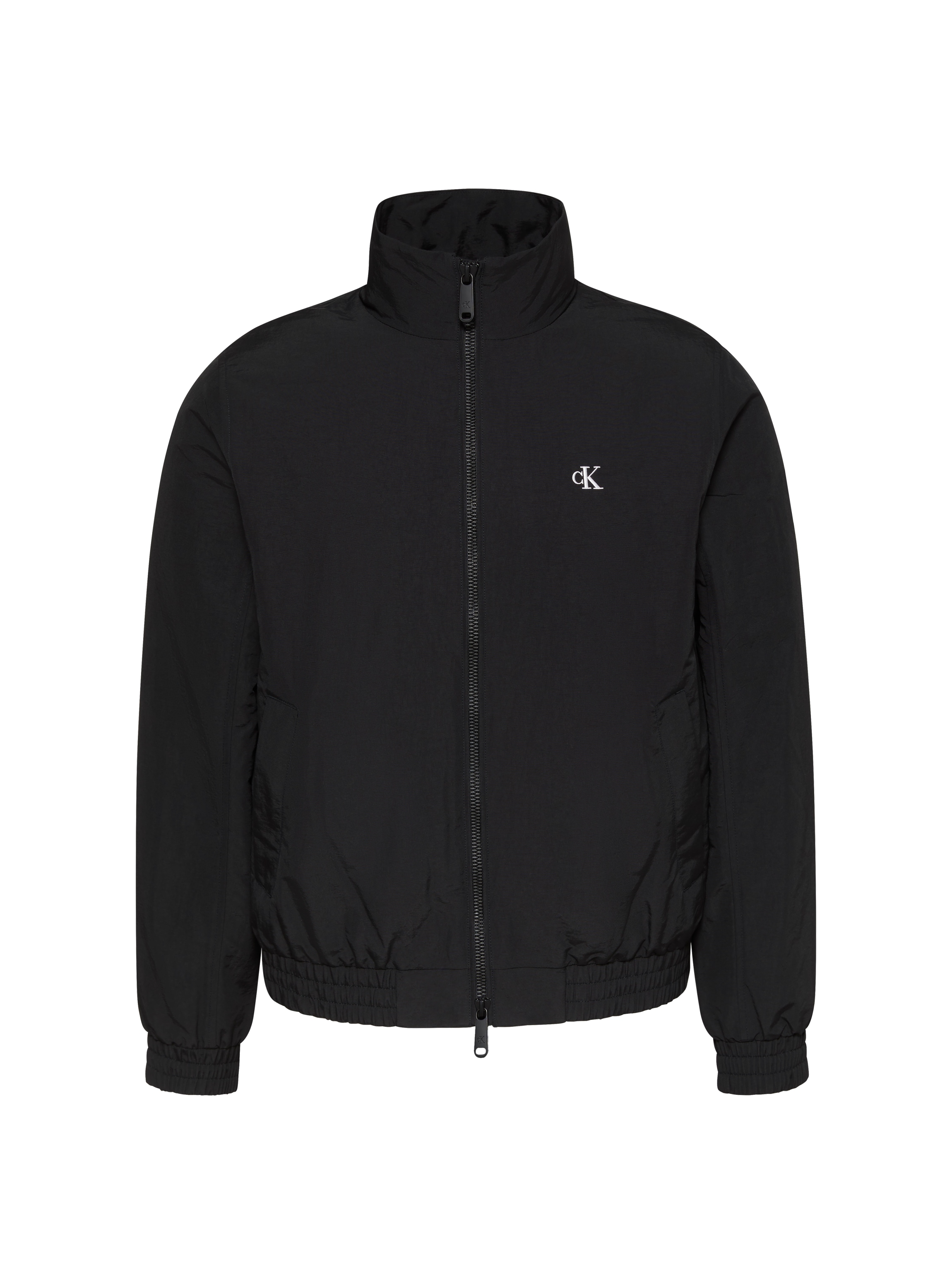 Calvin Klein Jeans Blouson Col montant, zip 2 voies, coupe régulière, rembourré
