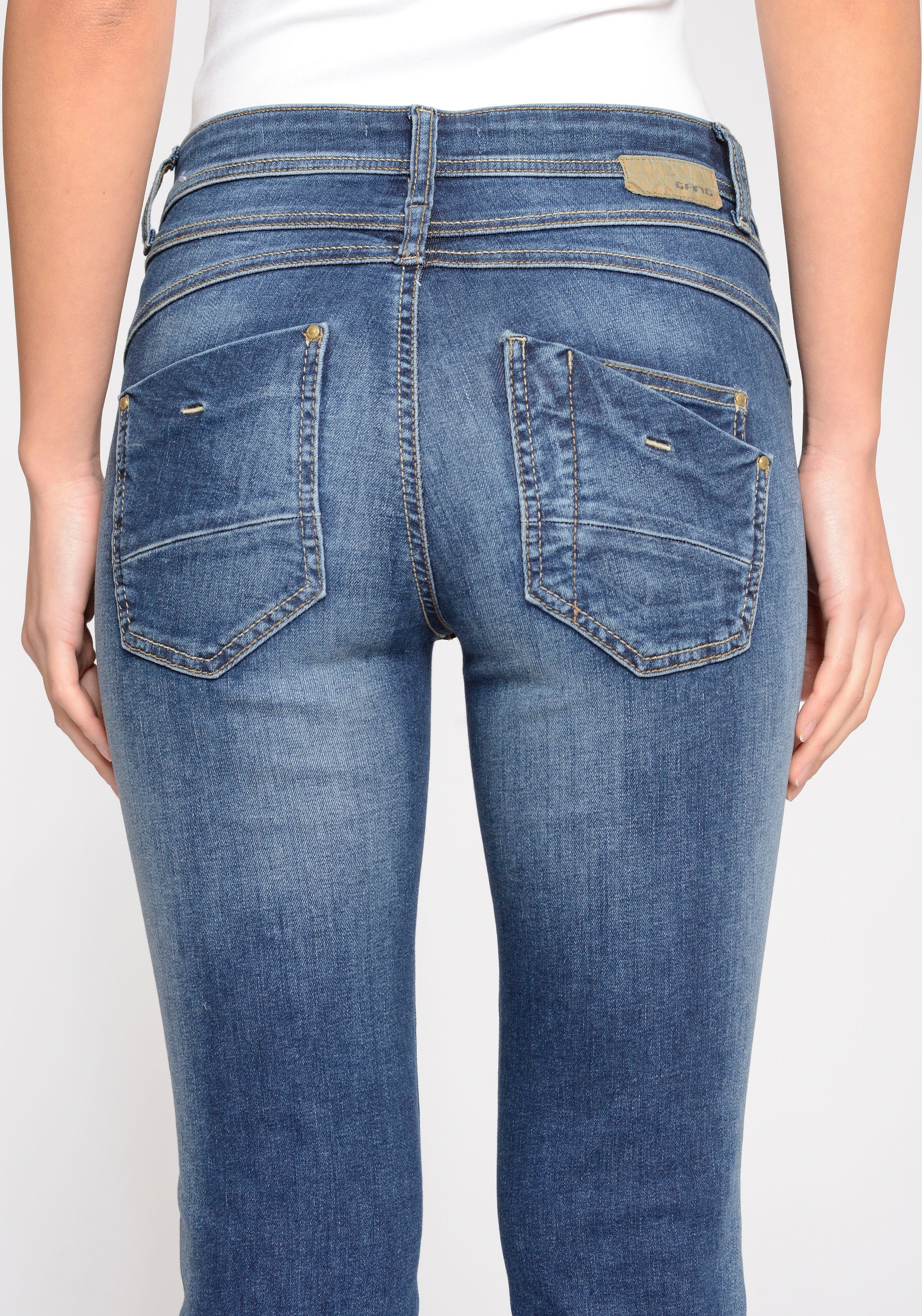 ♕ GANG Relax-fit-Jeans »94AMELIE RELAXED«, aus der ECO LINE mit Bio-Baumwolle  und Stretch versandkostenfrei bestellen