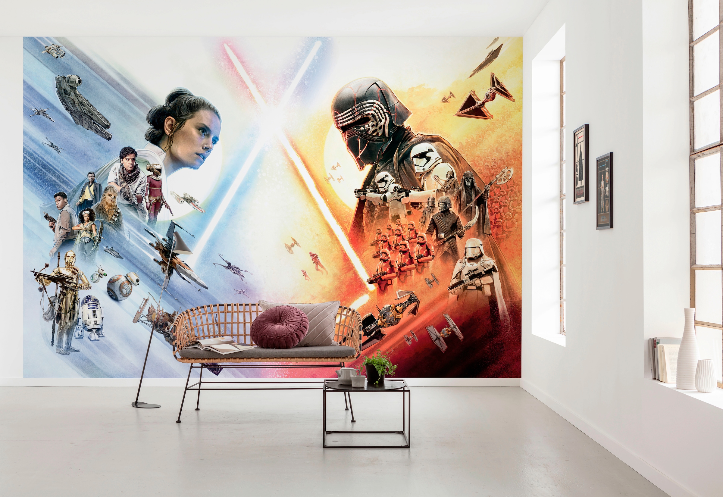 Komar Fototapete »STAR WARS EP9 Movie Poster Wide - Grösse 368 x 254 cm«, bedruckt, Kinderzimmer
