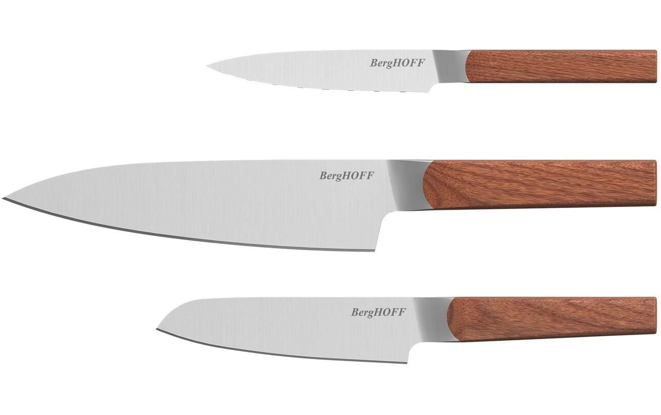 Image of BergHOFF Messer-Set "Dina Ion Eschenholz 3-teilig"