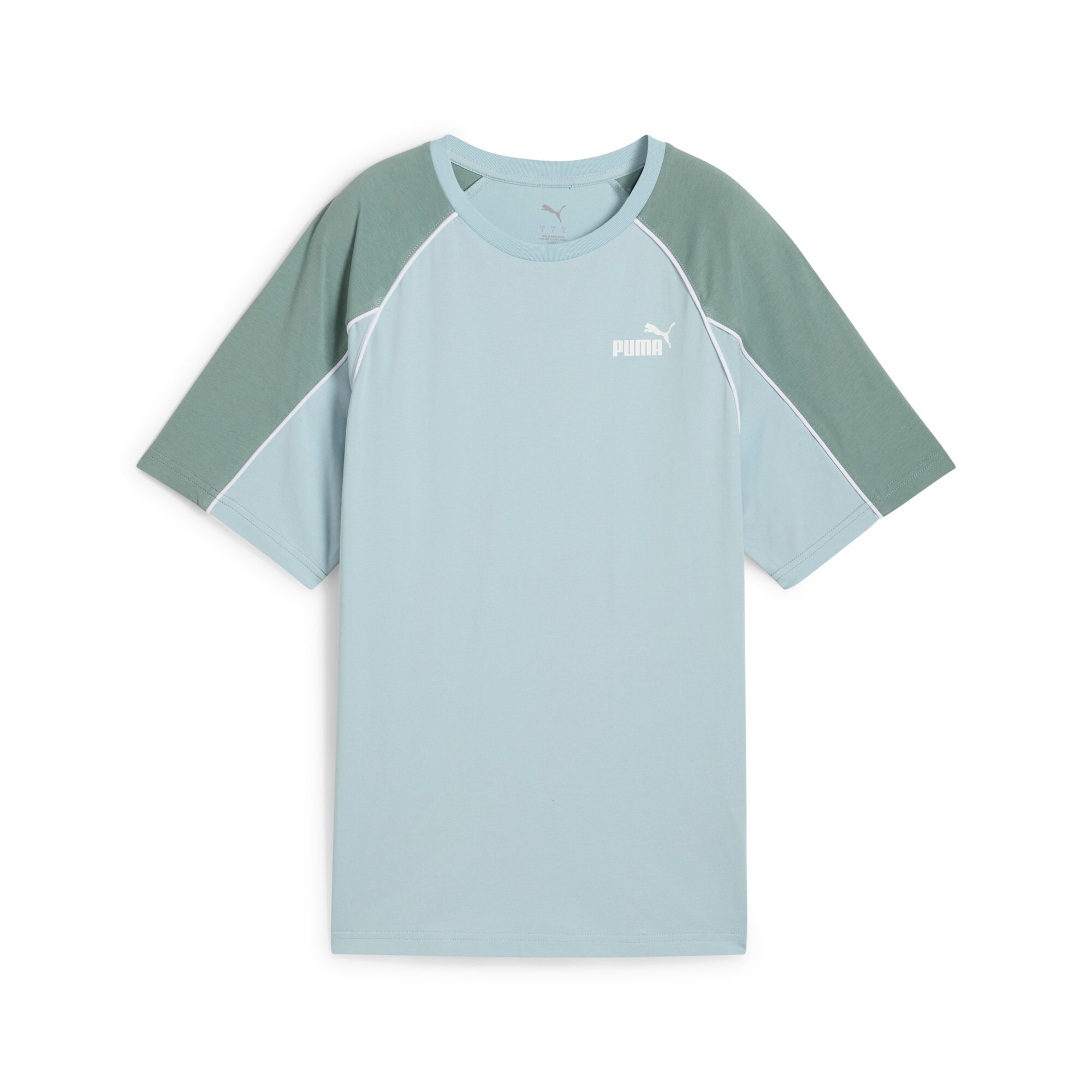 Image of PUMA T-Shirt "SPORT RELAXED TEE" Kurzarm, Rundhalsausschnitt, mit Logo-Gummidruck, mit Paspelierung