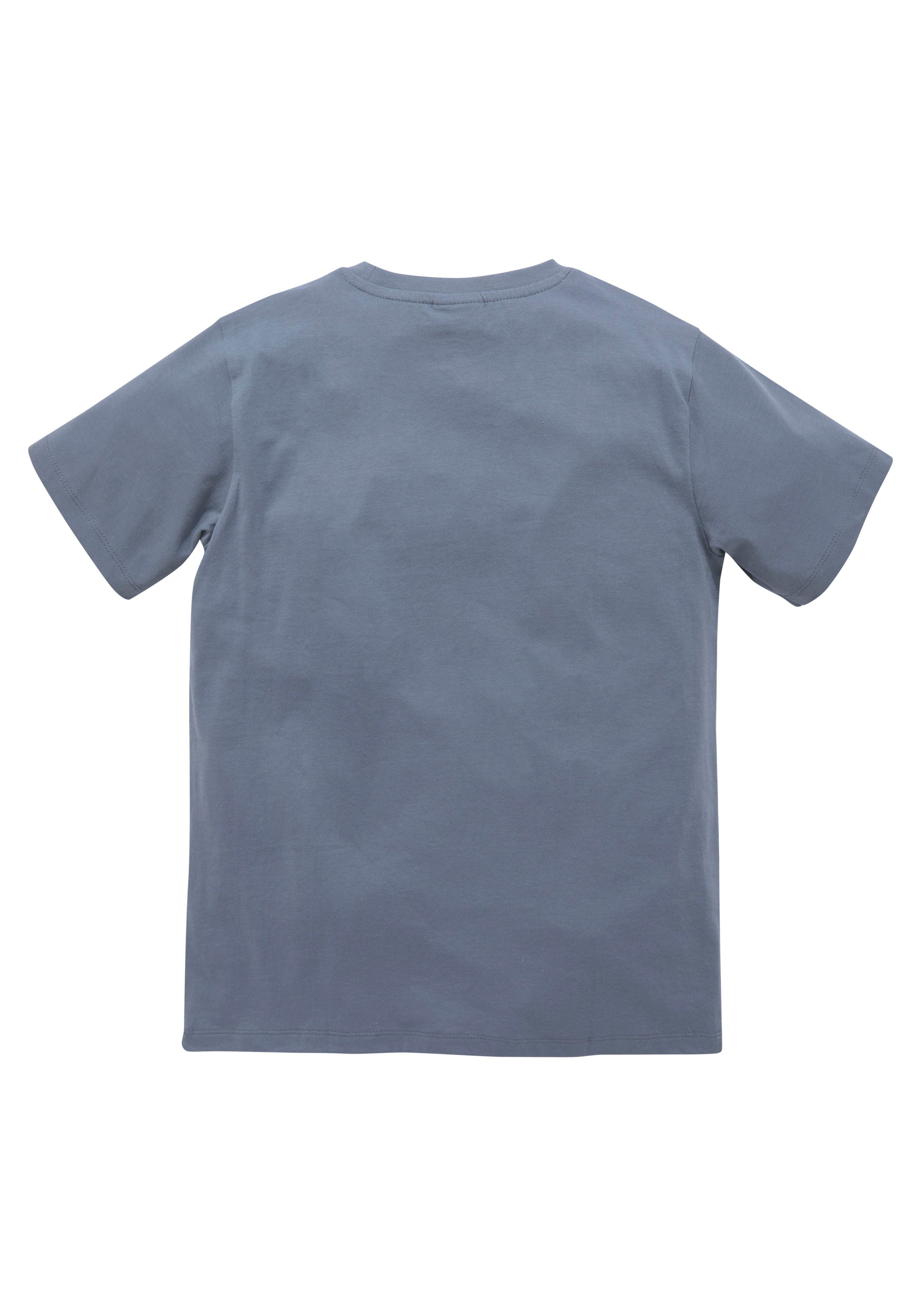 KIDSWORLD T-Shirt, (2 tlg., 2er-Pack), in 2 Farben mit grossem Druck