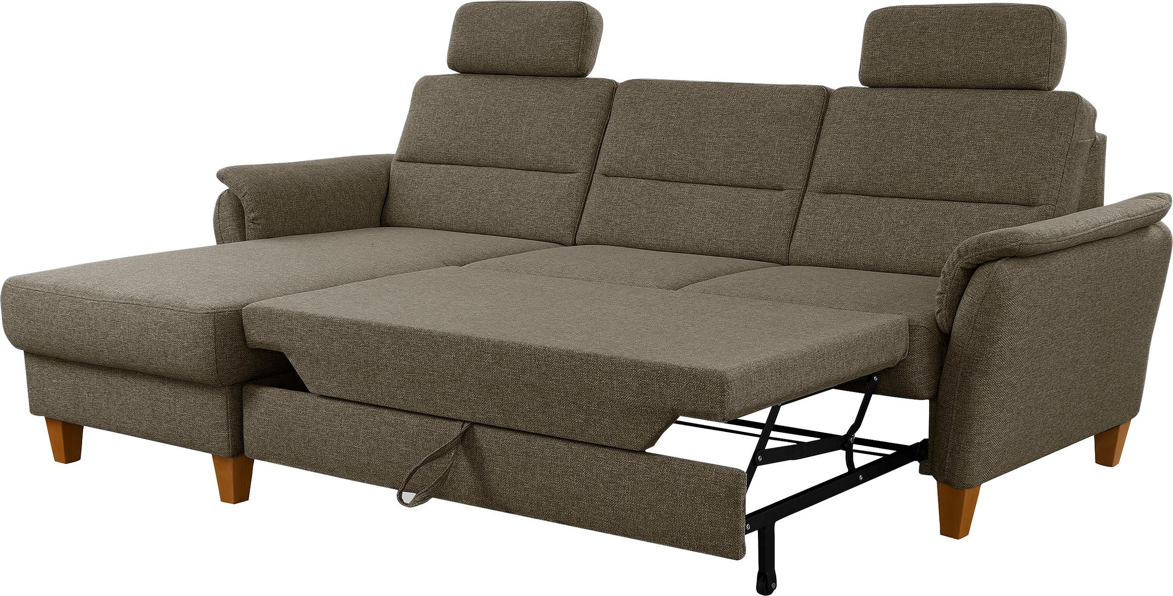 Home affaire Ecksofa »Palmera L-Form«, Federkern, wahlweise mit Bettfunktion und mit/ohne Bettkasten