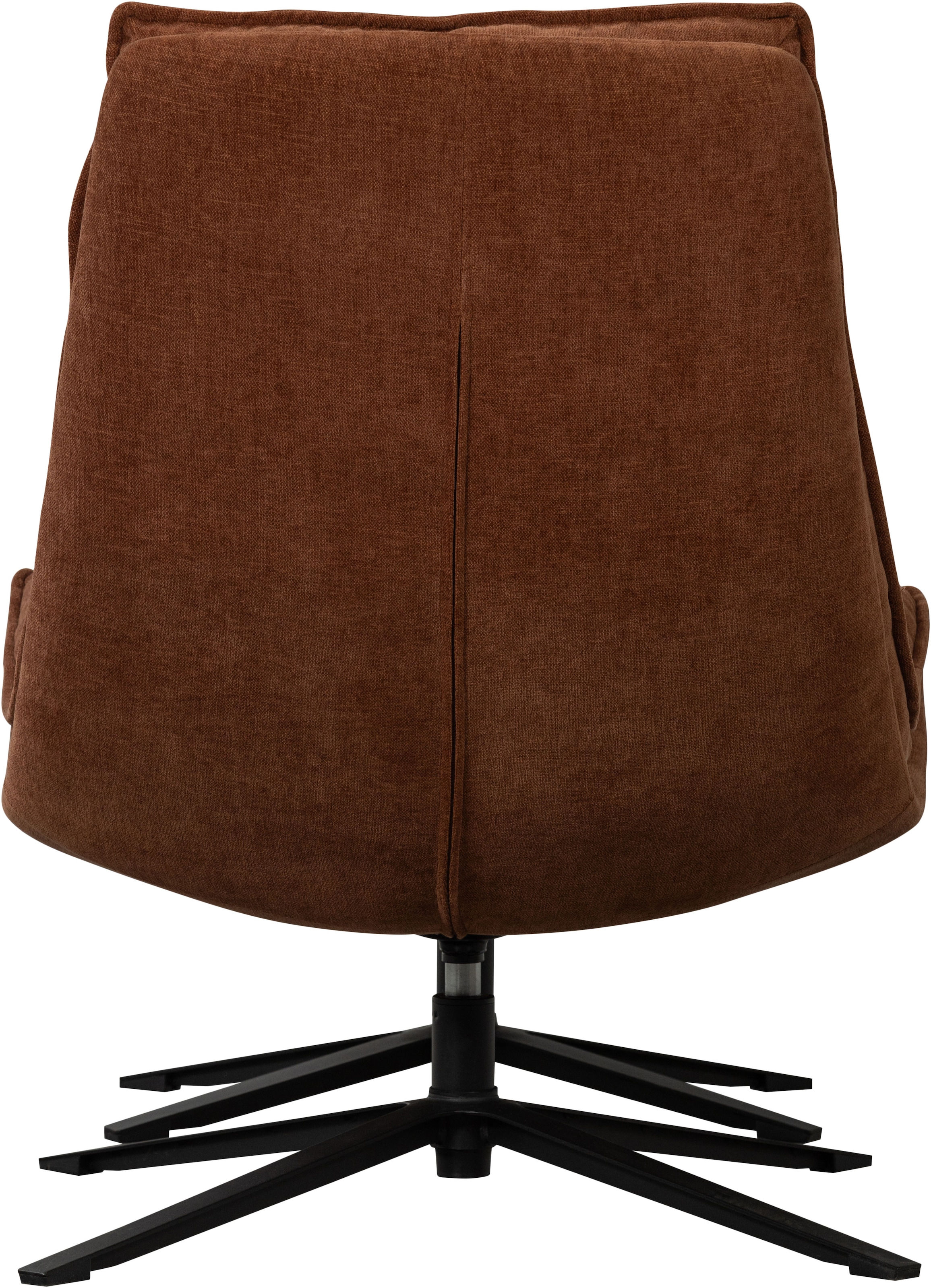 WOOOD Fauteuil pivotant »Kube mit Drehmechanismus inkl. Hocker B 74 x T 89 x H 100 cm« revêtement Newt-Chenille, haute résistance à l'usure, capacité de charge 120 kg