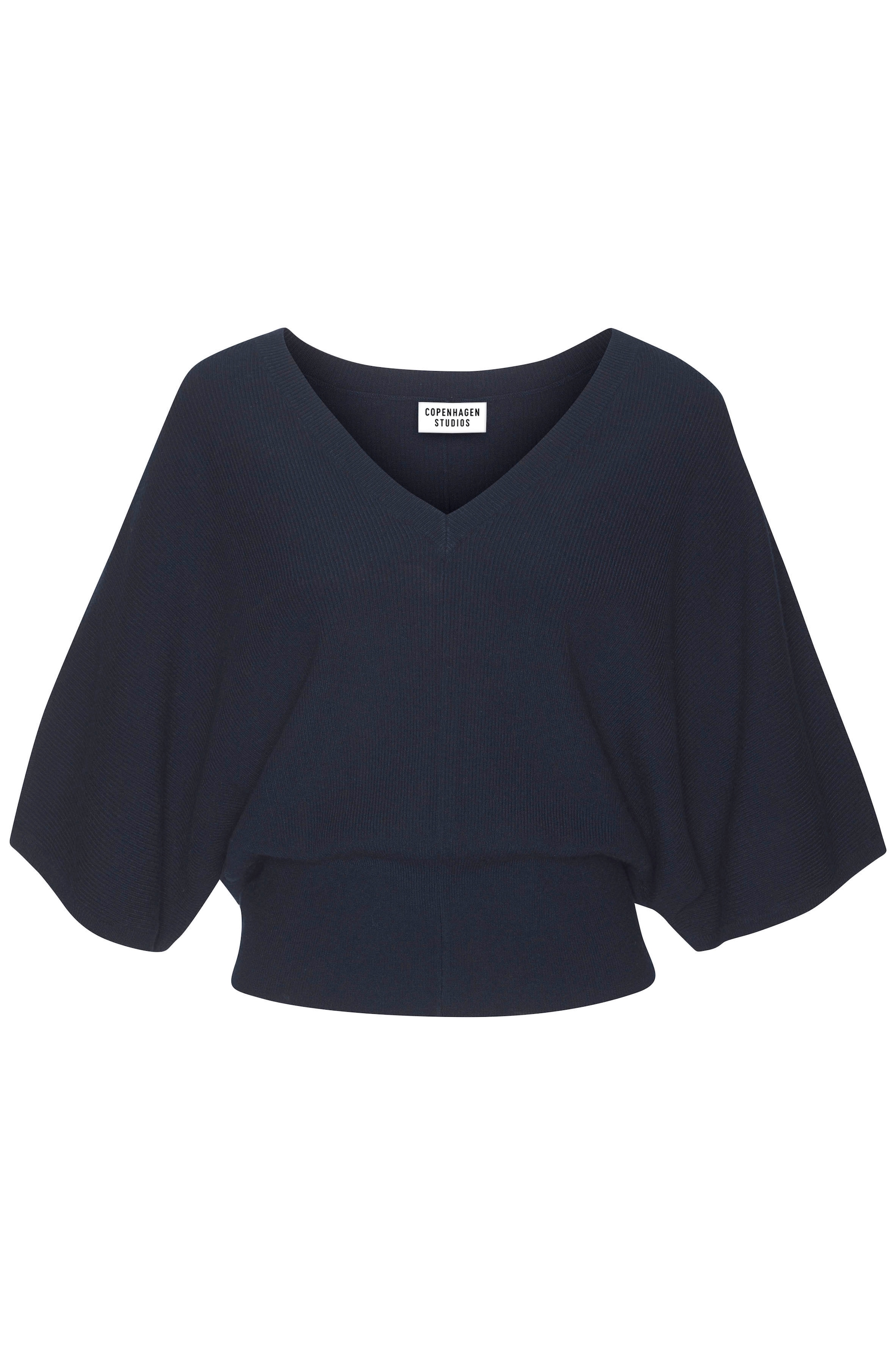 Copenhagen Studios Fledermausshirt, aus hochwertiger, feiner Rippe, Loungewear
