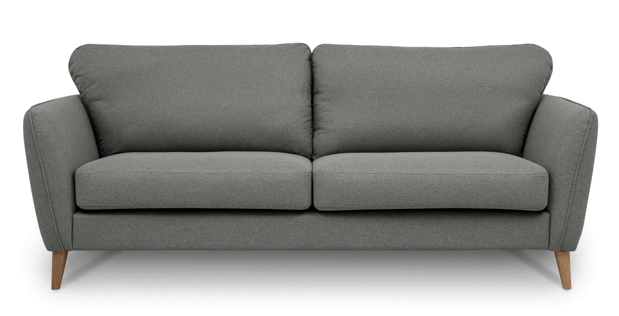 Home affaire 3-Sitzer »MARSEILLE 3er Sofa 206 cm, Cord, Flachgewebe, Struktur, Webstoff« Massivholzbeine Eiche, Landhausstil, Wellenunterfederung
