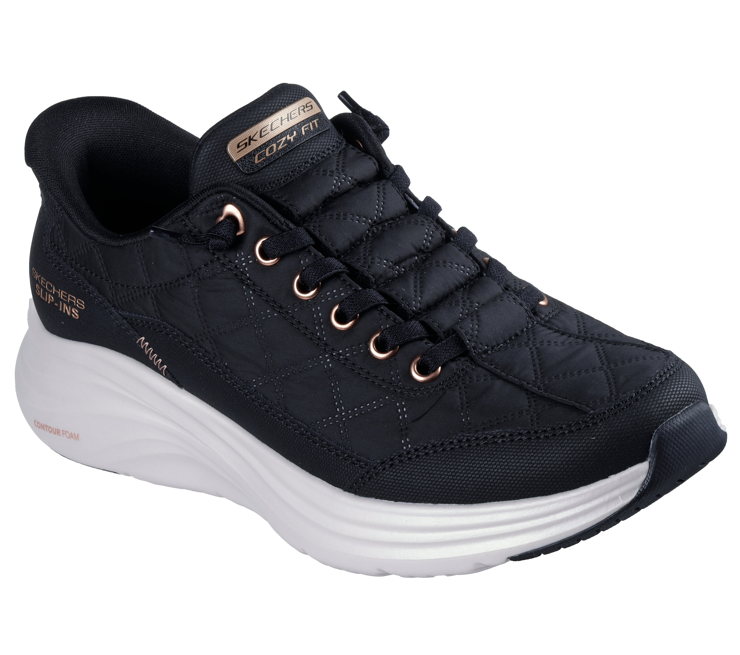 Image of Skechers Slip-On Sneaker "CONTOUR FOAM-GOLDEN HOUR" Slipper, Freizeitschuh, Schlupfschuh mit Slip-Ins Funktion