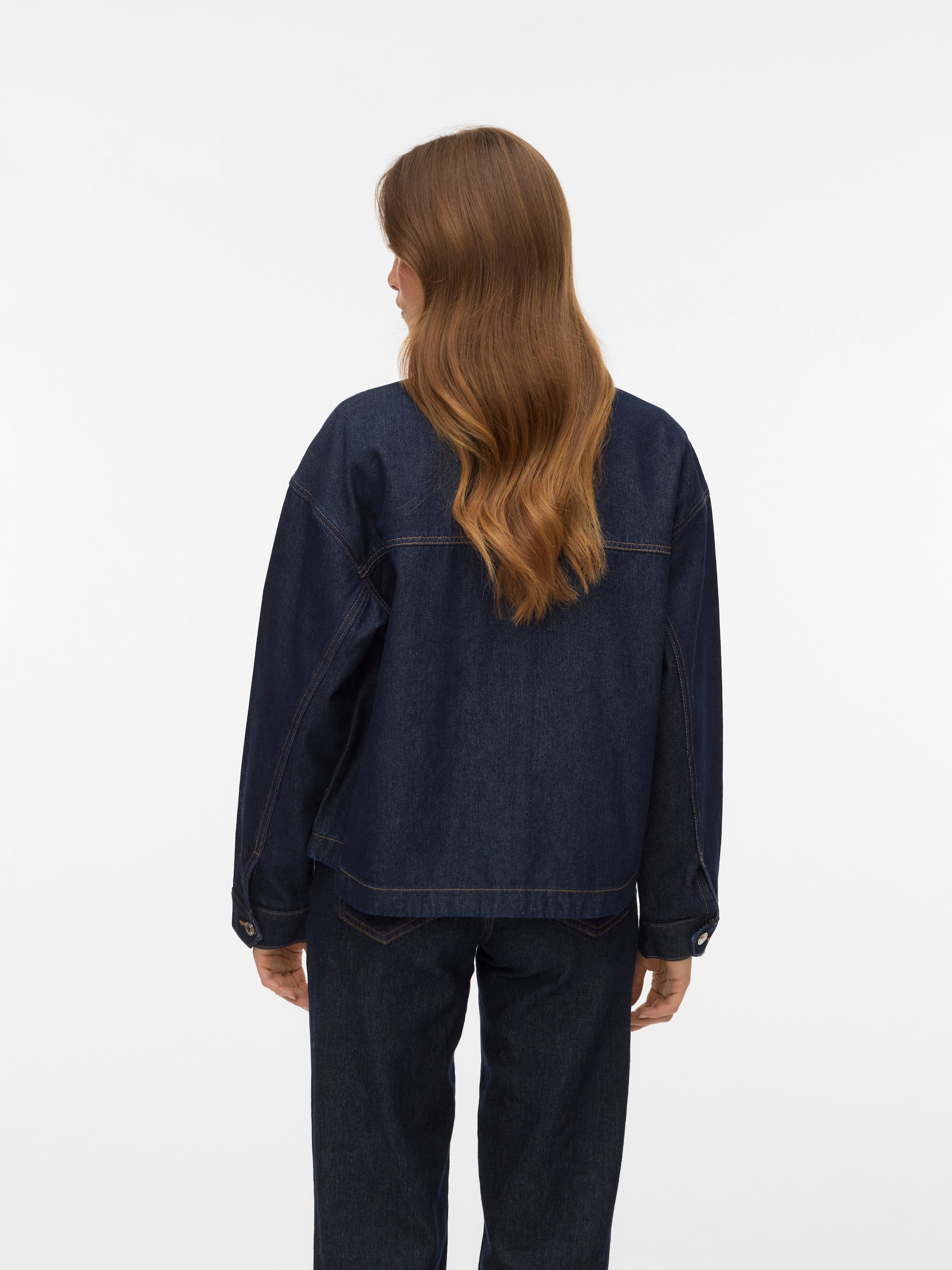 Vero Moda Veste en jean »VMJAMIE LS DENIM SHACKET MIX NOOS« mélange de coton