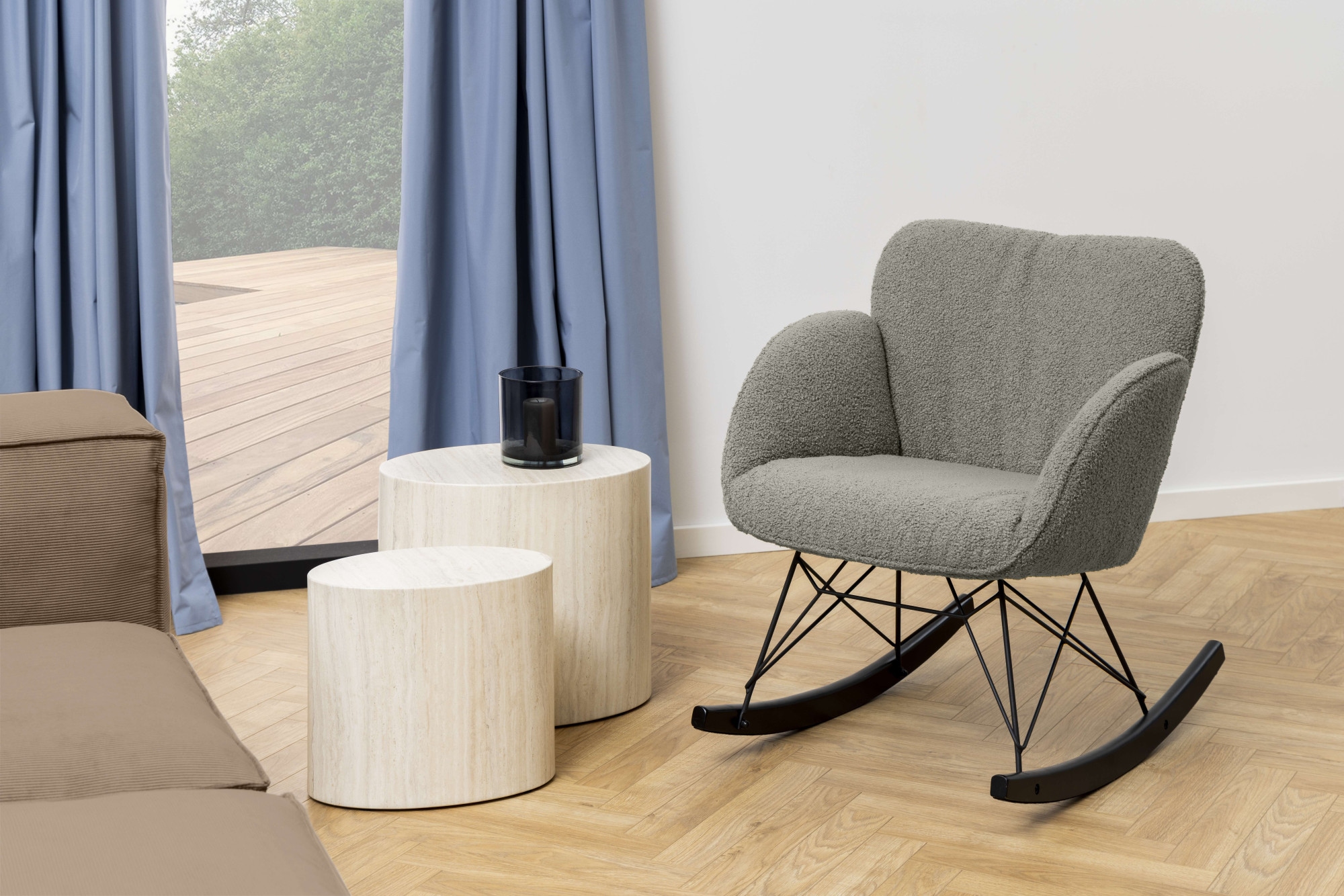 ACTONA GROUP Couchtisch »Mice 2er Set - oval, skandinavisch & modern, pflegeleicht, Komplettset« Couchtisch, Beistelltisch,  moderne ovale Form (Set, 2 st). in verschiedenen Farben, pflegeleicht