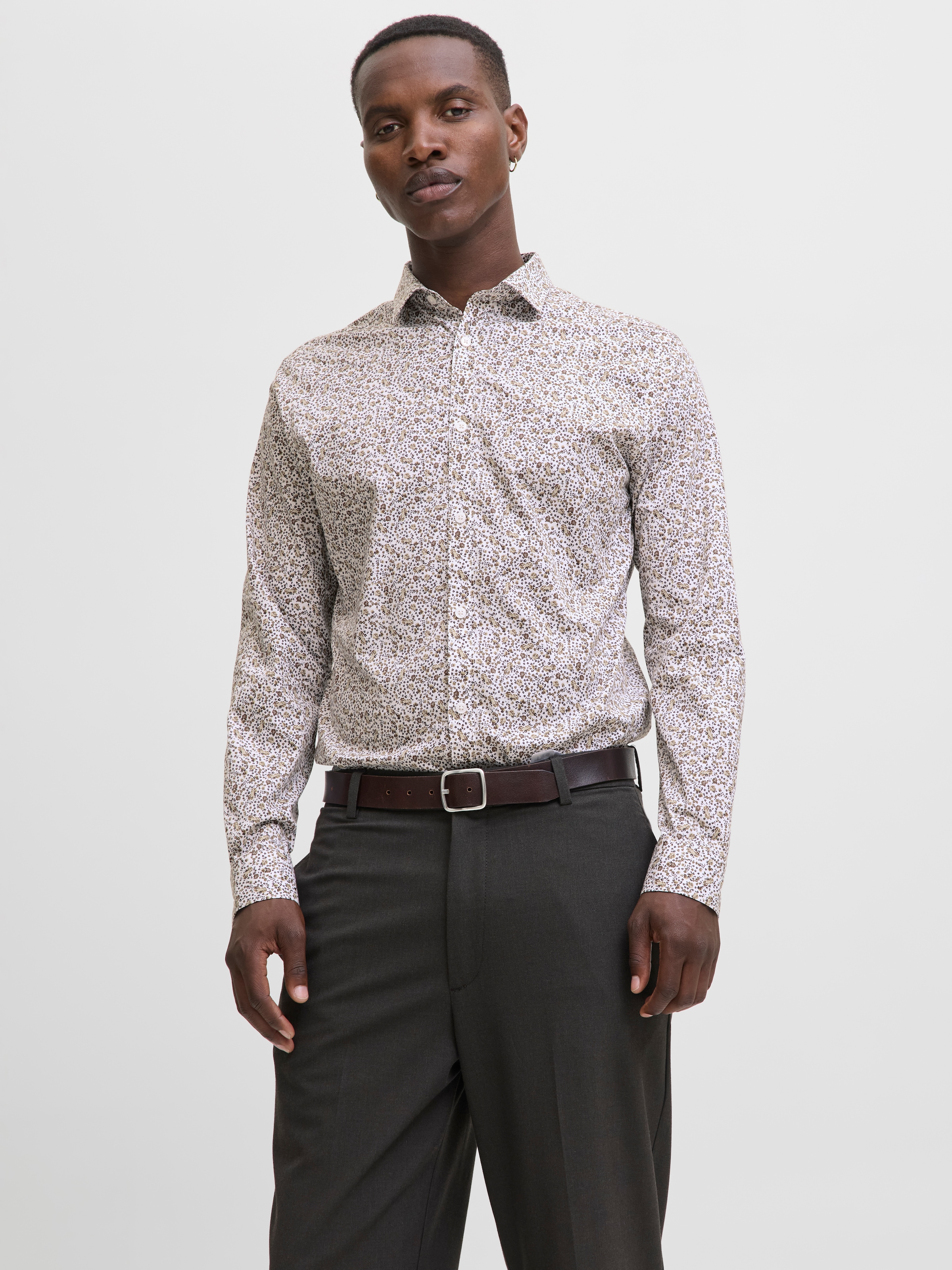 Image of Jack & Jones Langarmhemd "JPRBLABLACKPOOL STRETCH AOP LS SHIRT SN"