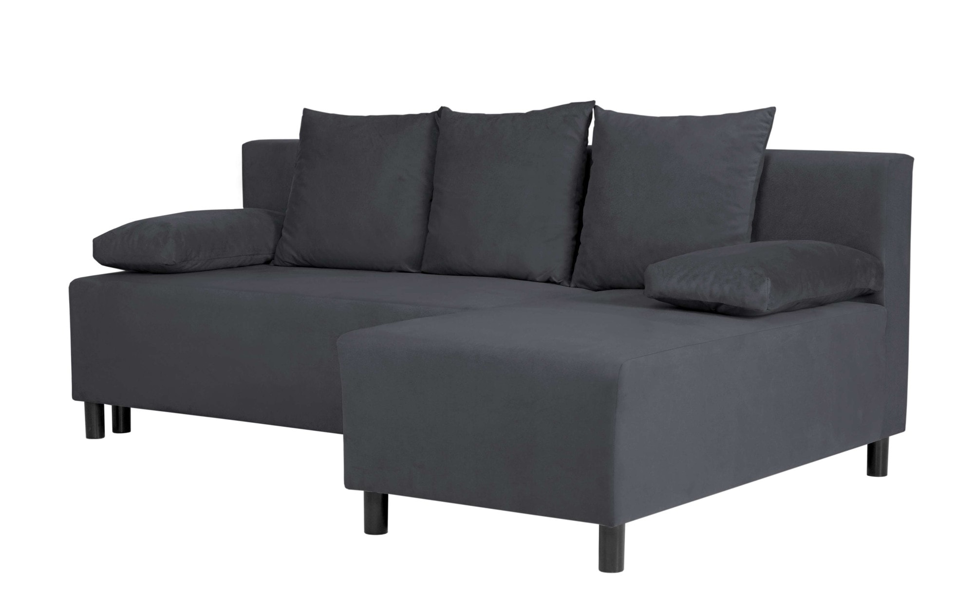 INOSIGN Ecksofa »IWALANI, Schlafsofa mit Bettkasten, Recamiere beidseitig montierbar« L-Form, B/T/H 199/135/83 cm, Struktur weich & Velvet