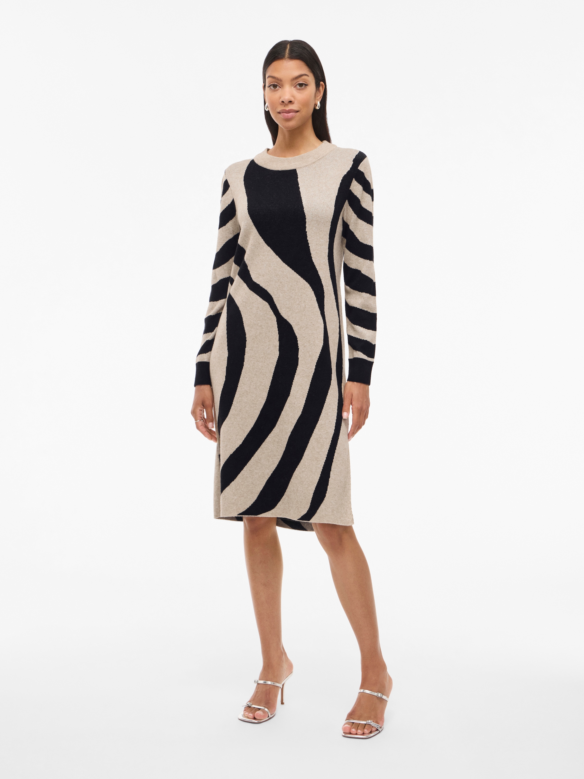 Image of Vila Midikleid "VITIF CREWNECK KNIT MIDI DRESS- NOOS" Sommerkleid