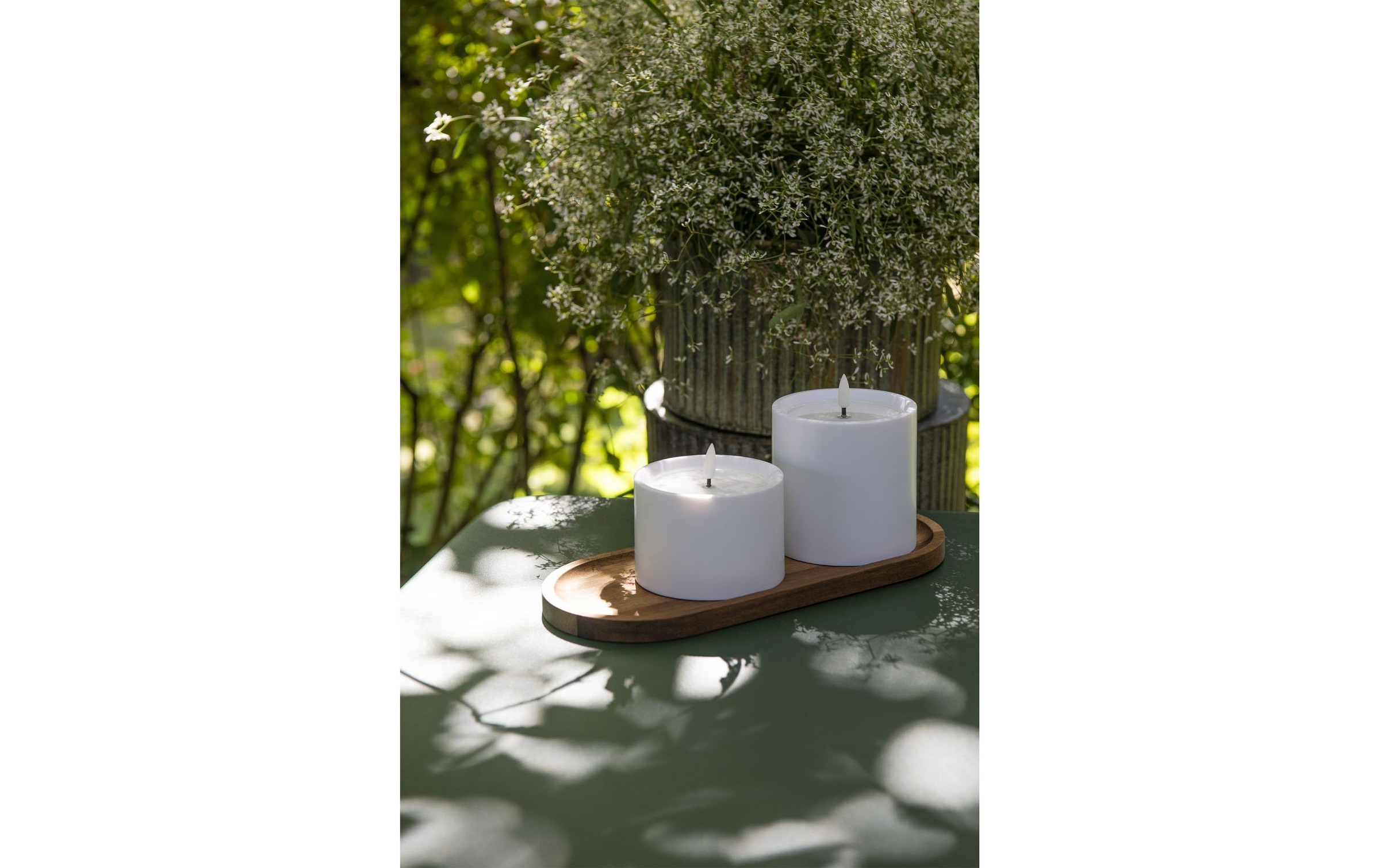 STT LED-Kerze »Set 2 Stück 10 cm« Zweiteiliges Solar-Kerzenset für drinnen und draussen