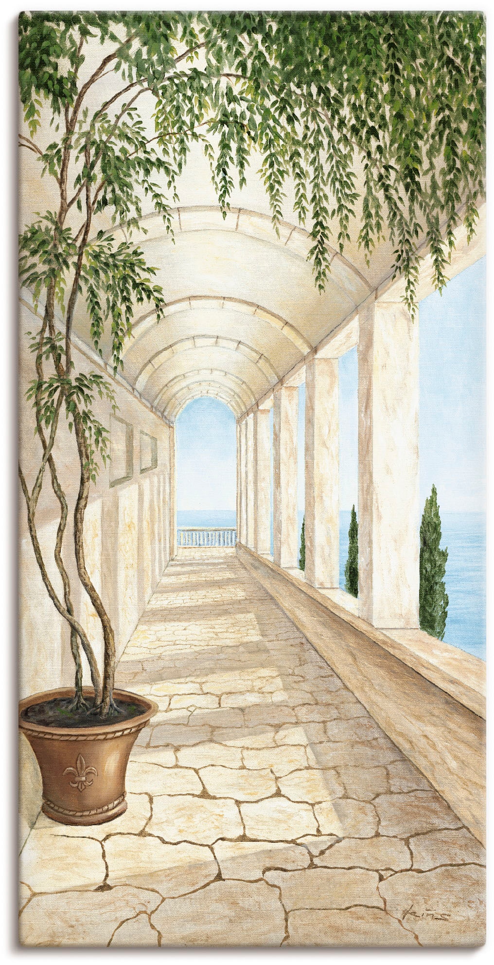 Image of Artland Wandbild "Capri" Gebäude 1 Stk. tlg. als Alubild, Leinwandbild, Poster in verschied. Grössen