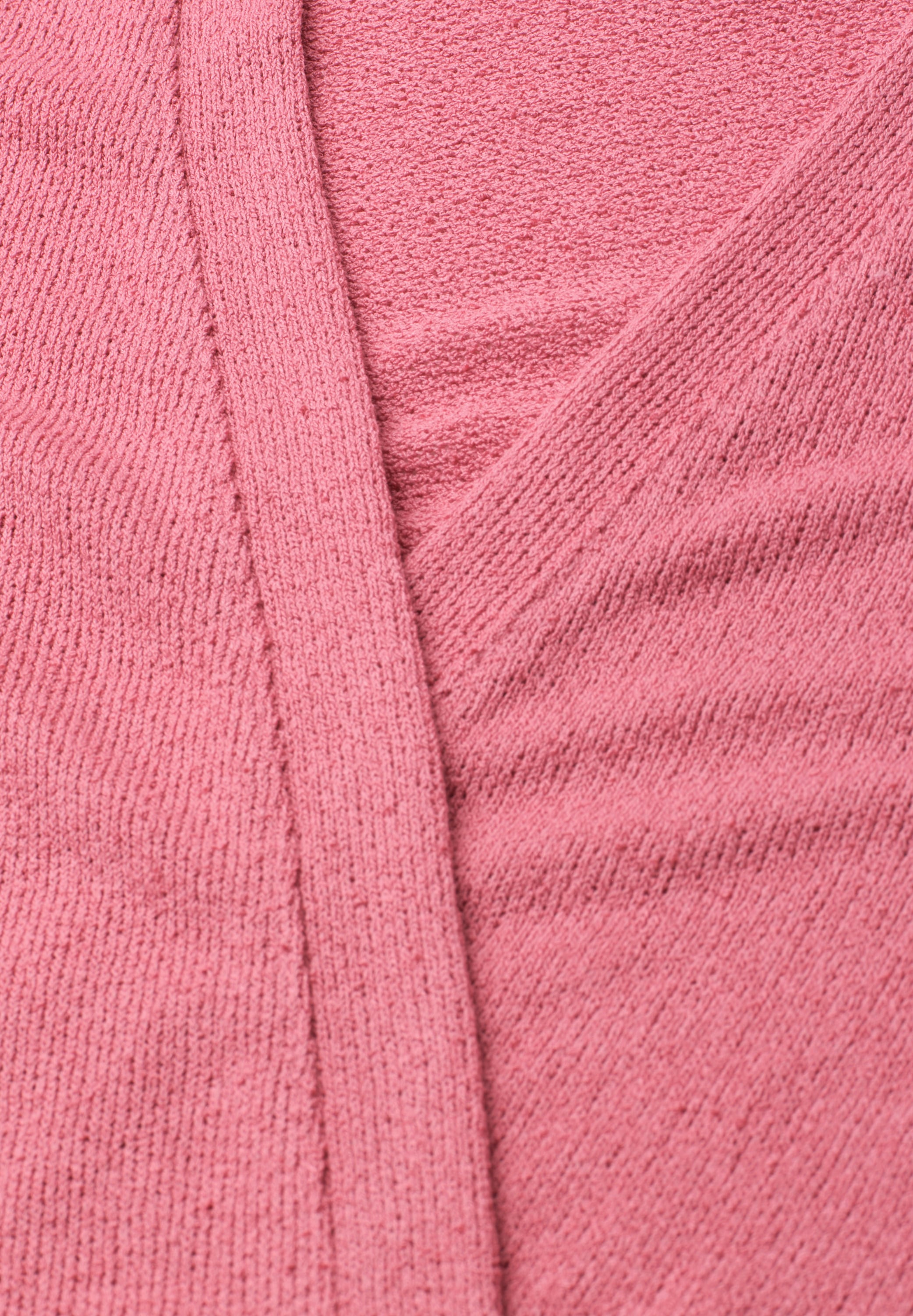 STREET ONE Veste chemise »Style Nette« uni, à porter ouvert, aspect tricot