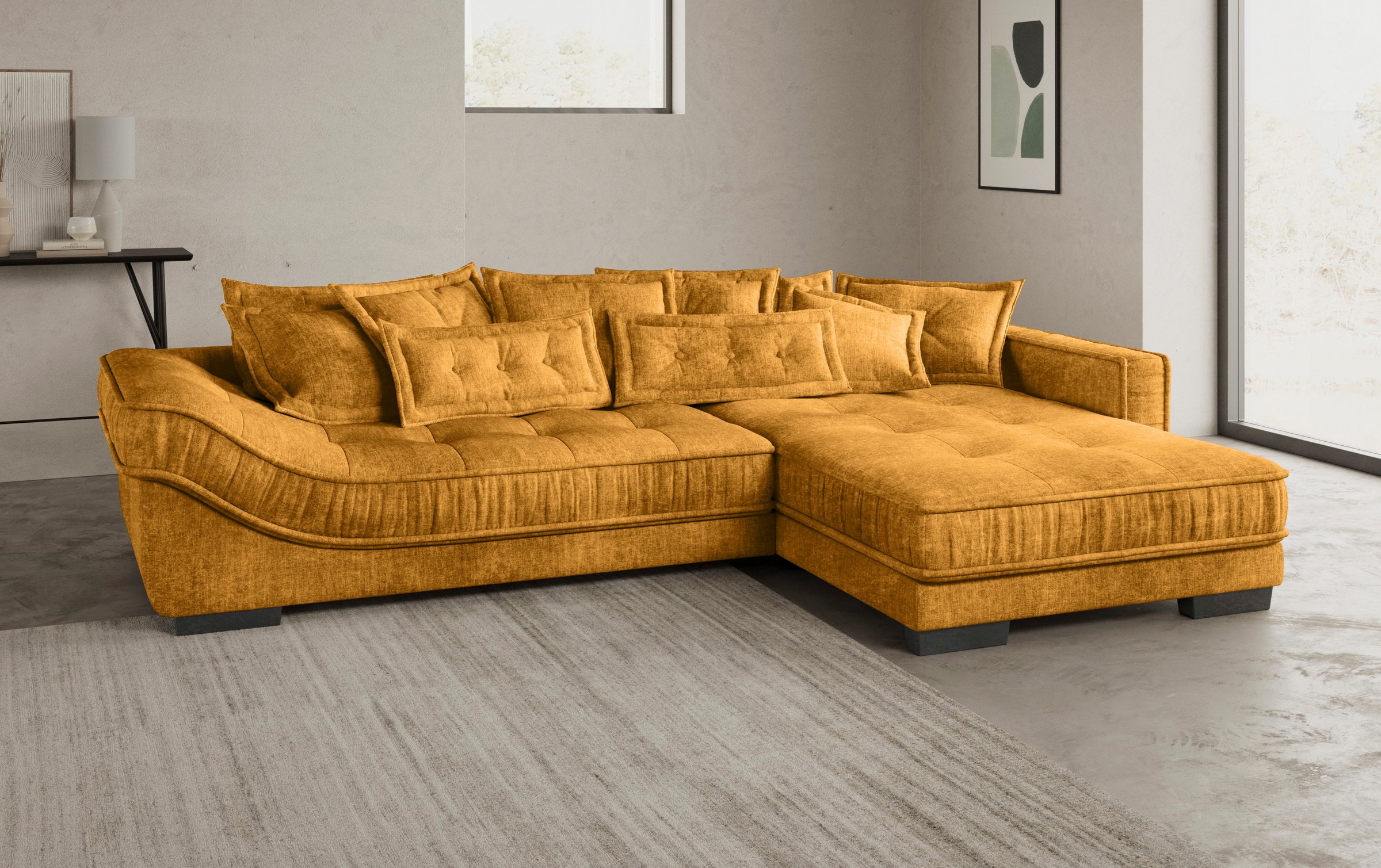 Mr. Couch Ecksofa »Diwan II, L-Form«, Wahlweise mit Kaltschaumpolsterung bis 140 kg belastbar