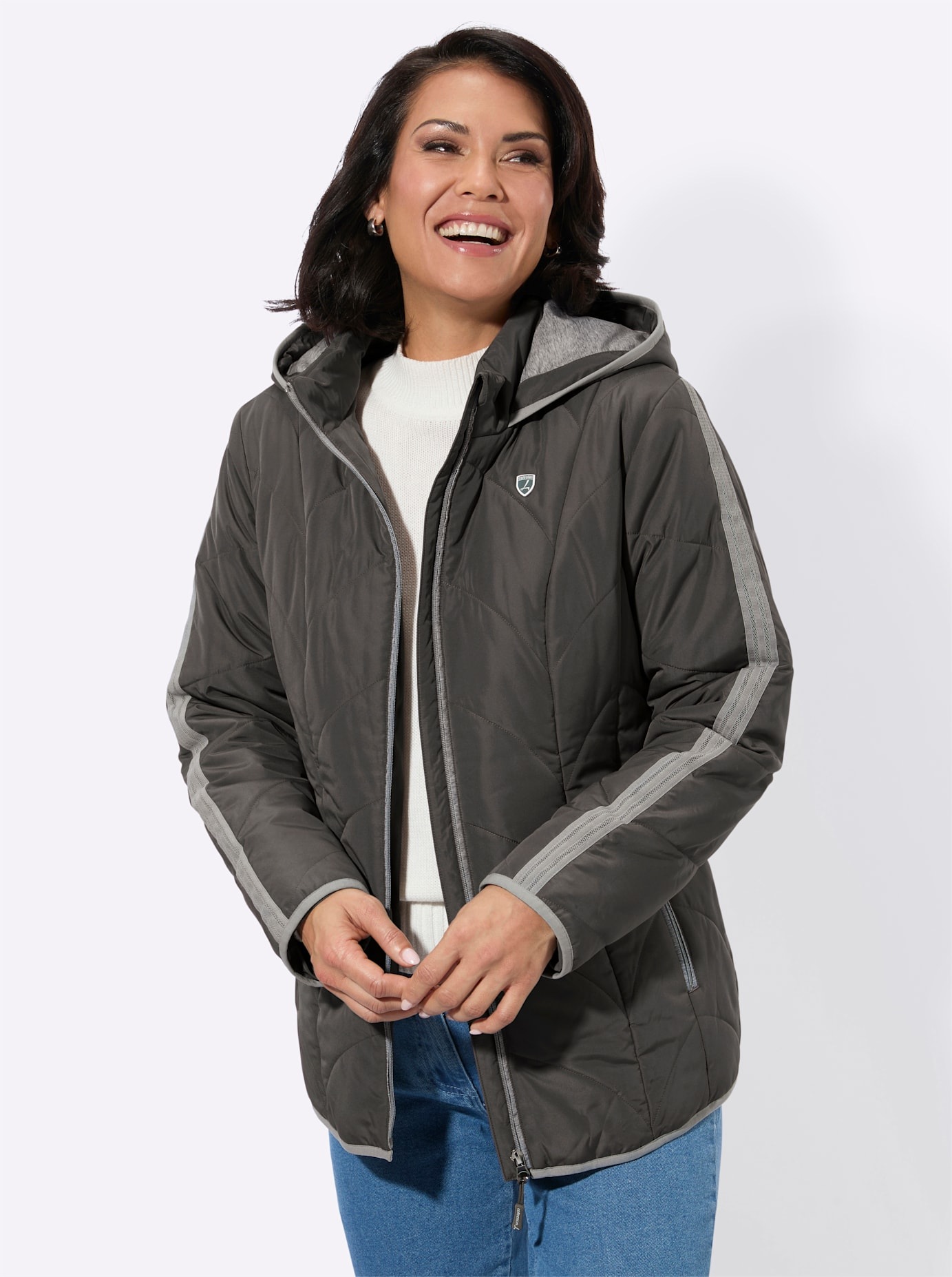 Casual Looks Steppjacke mit Kapuze