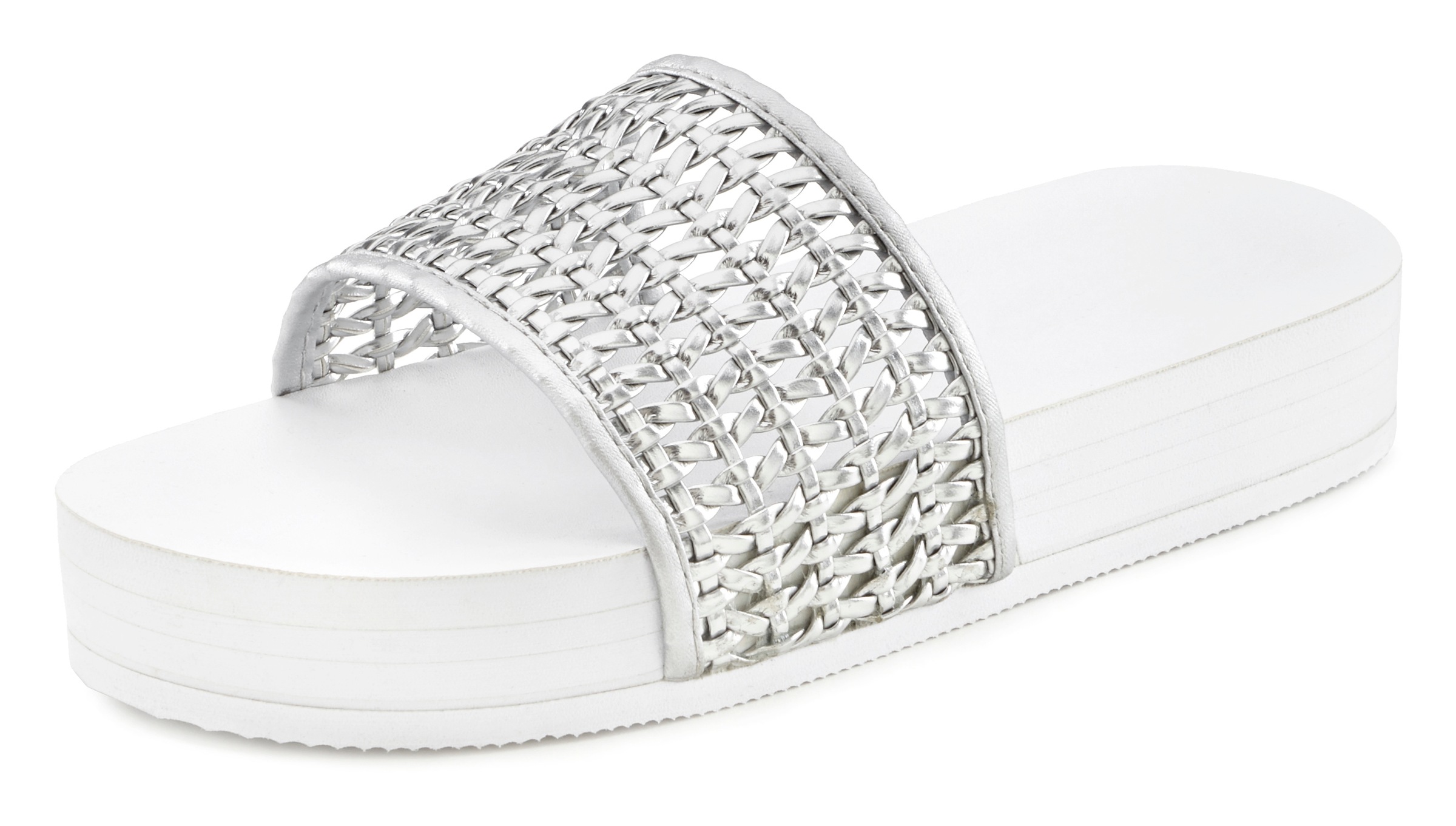 Image of Venice Beach Badepantolette, mit leichtem Plateauabsatz vegan bei Ackermann Versand Schweiz