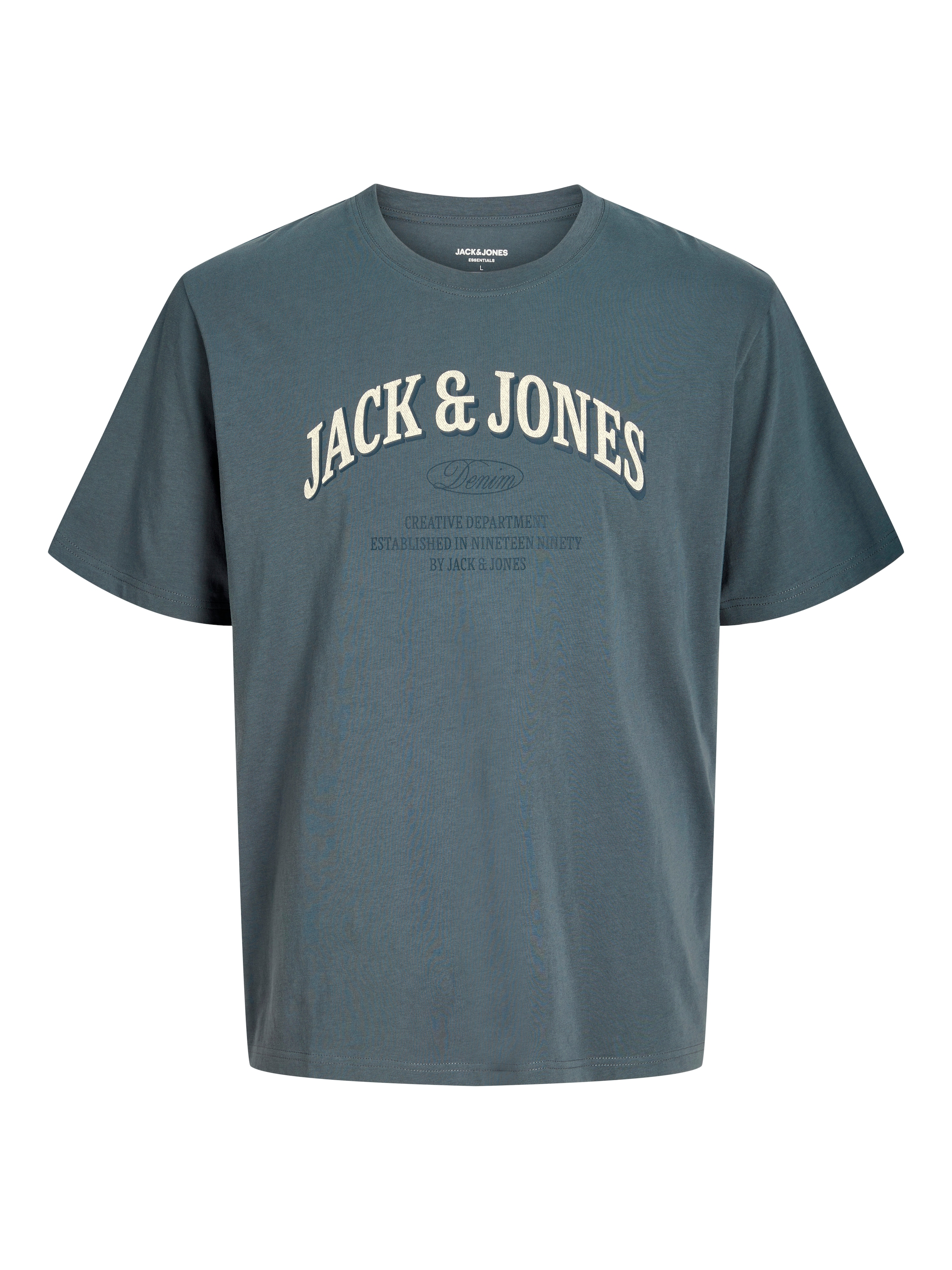Jack & Jones PlusSize T-Shirt »JJEDENVER LOGO TEE SS O-NECK SN PLS« Baumwolle, locker geschnitten