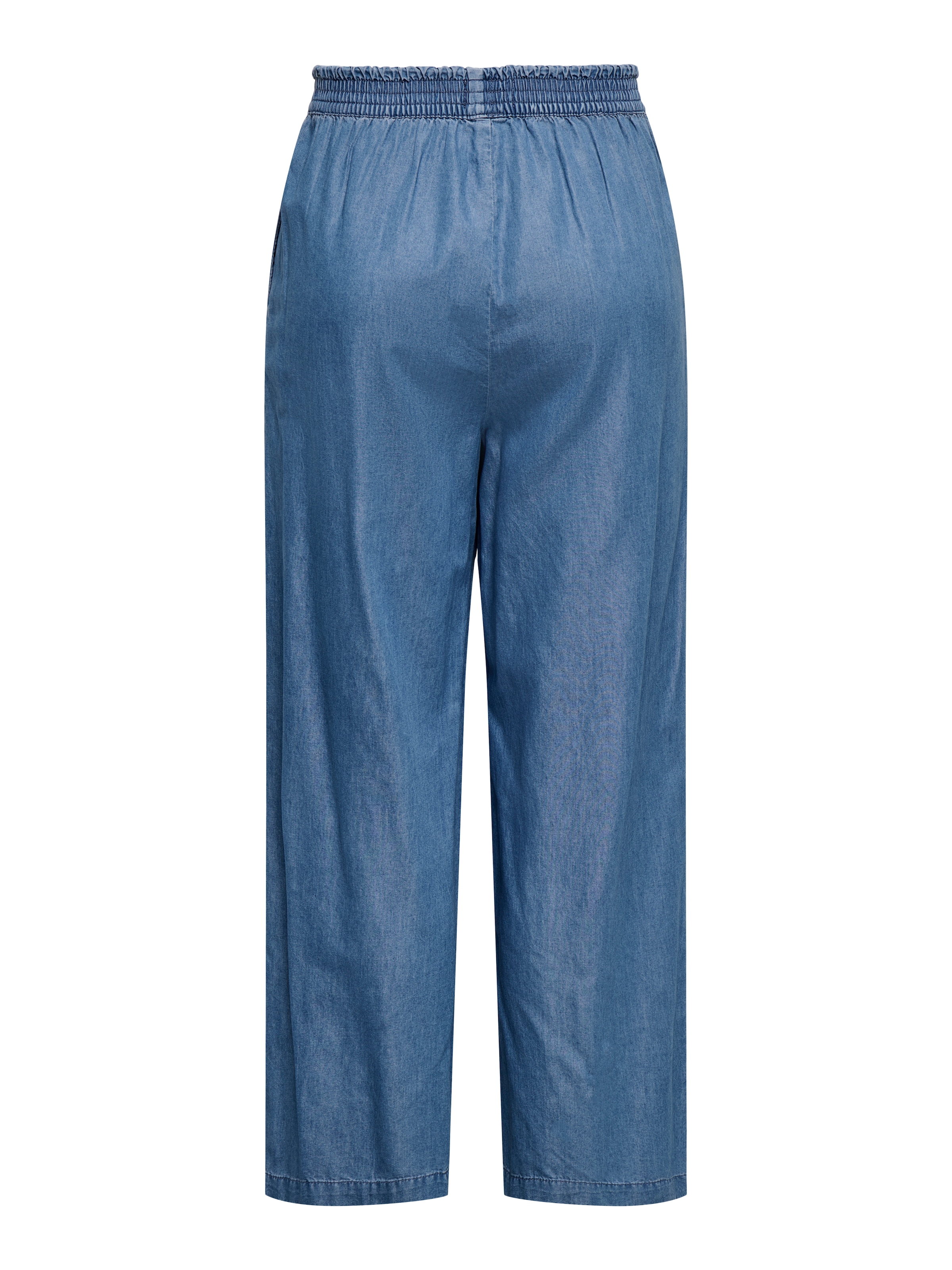 ONLY Jeans large »ONLETTY-BEA ELASTIC WIDE DNM QYT« Mélange de coton, taille régulière