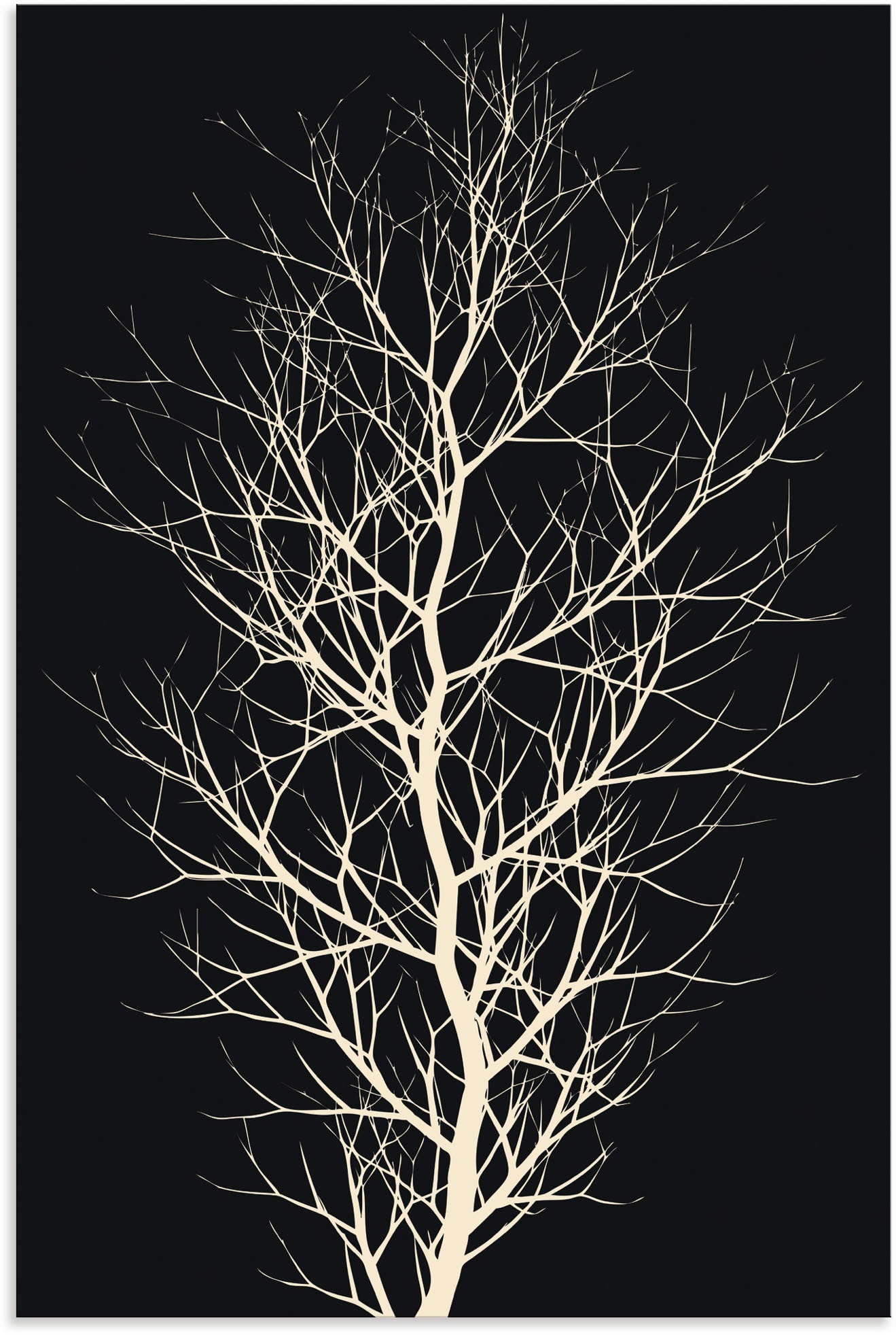 Image of Artland Wandbild »Der schwarze Baum«, Baumbilder, (1 St.), in vielen Grössen & Produktarten - Alubild / Outdoorbild für den Aussenbereich, Leinwandbild, Poster, Wandaufkleber / Wandtattoo auch für Badezimmer geeignet bei Ackermann Versand Schweiz