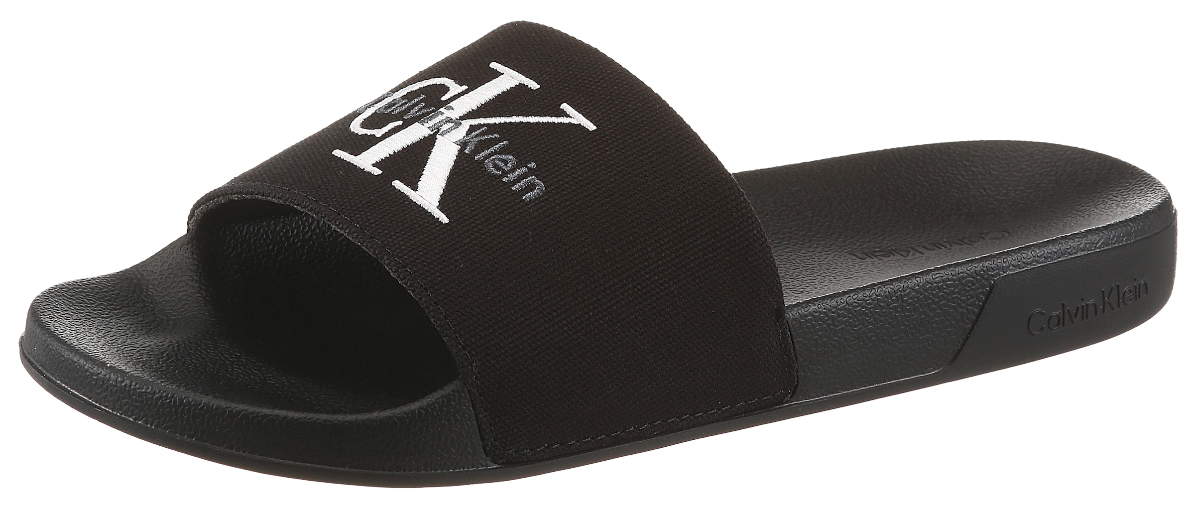 Image of Calvin Klein Pantolette "ESS SLIDE CV WN" Sommerschuh, Poolslides, Pantolette, Strandschuh mit Logoschriftzug