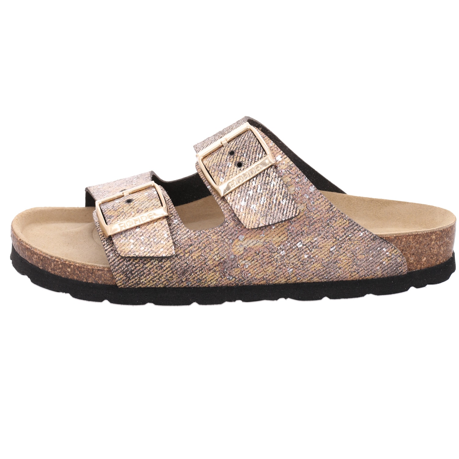 Rohde Pantolette »Alba«  Sommerschuh, Hausschuh mit vorgeformten Softfussbett