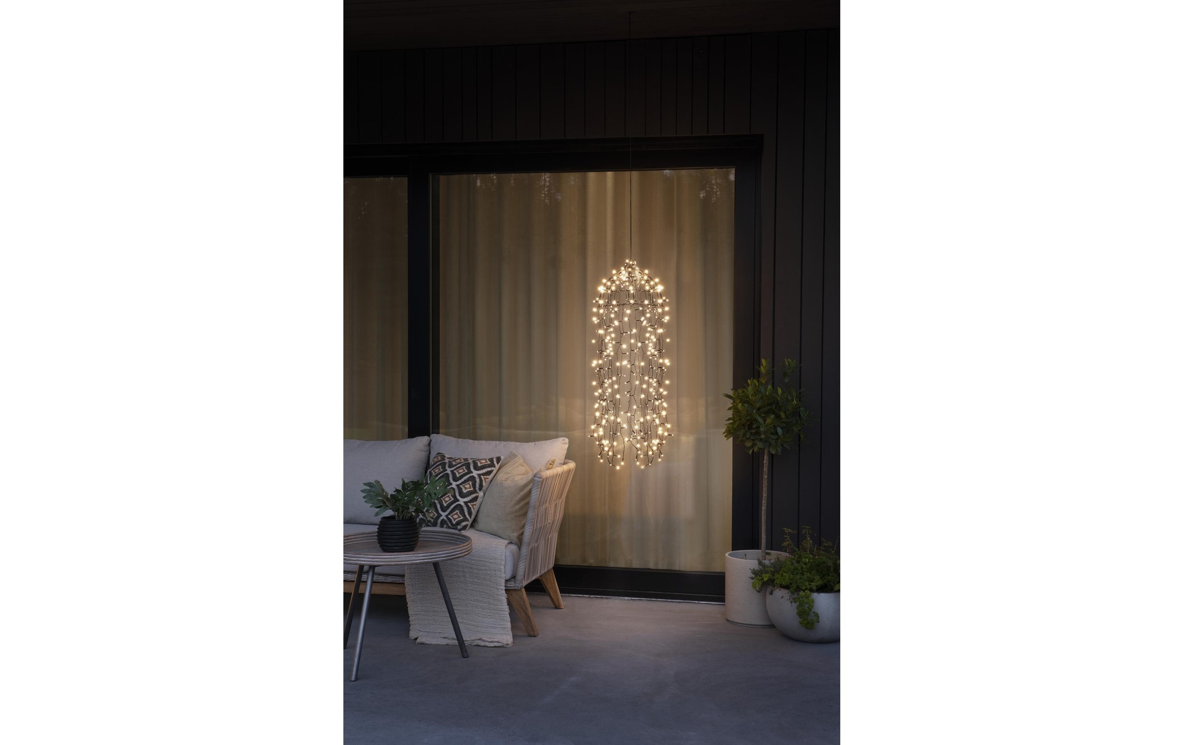 KONSTSMIDE LED-Lichtervorhang »Qualle 400 LED 0.95 m Outdoor« 400 Stk.-flammig