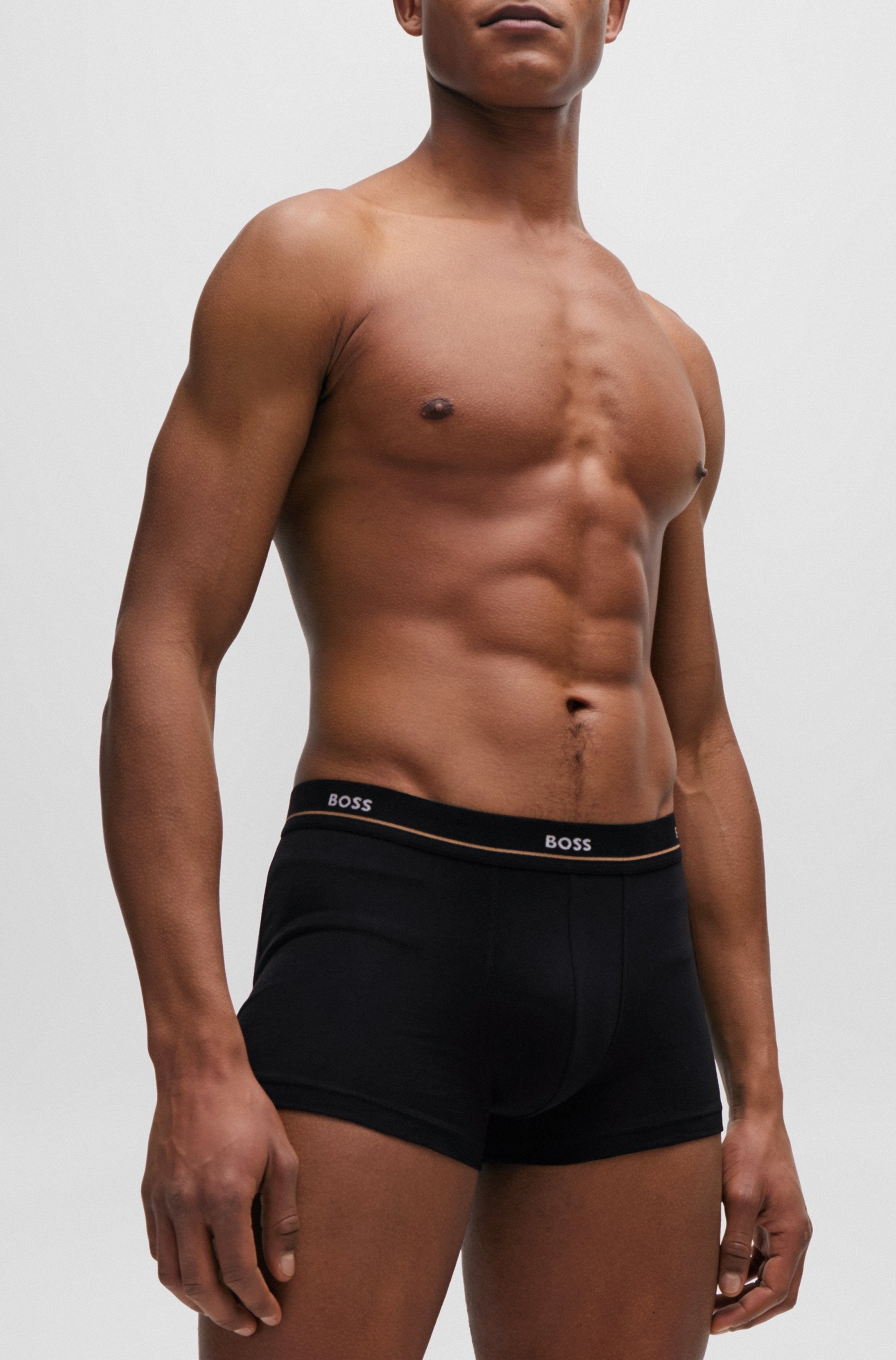 BOSS Trunk »Trunk 5P Essential« Packung, 5er Pack, 5 Stk. tlg., mit modischem, teilweise kontrastfarbenen BOSS Logo-Elastikbund