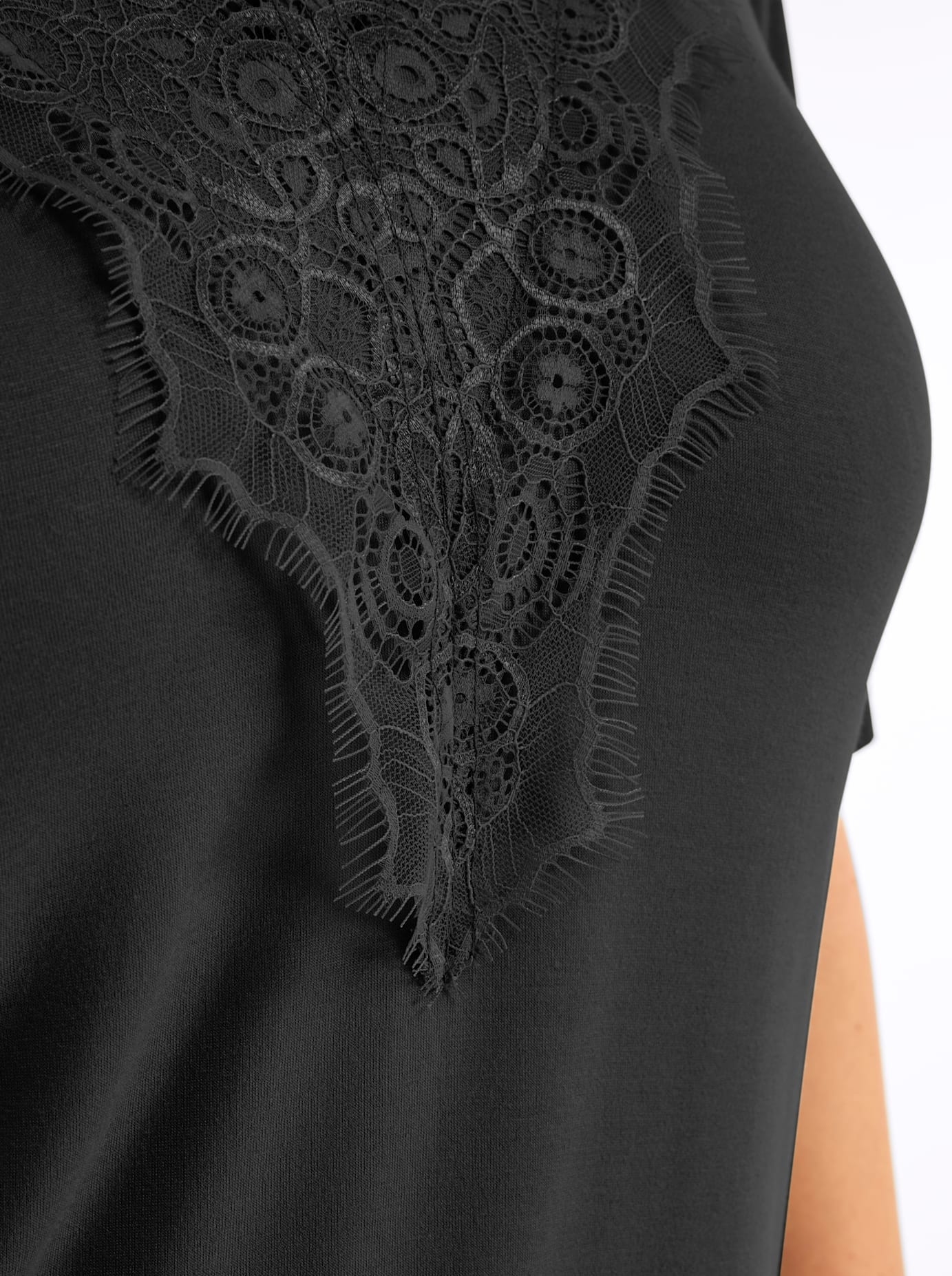 Sheego Chemise en dentelle »Halbarmshirt« 1