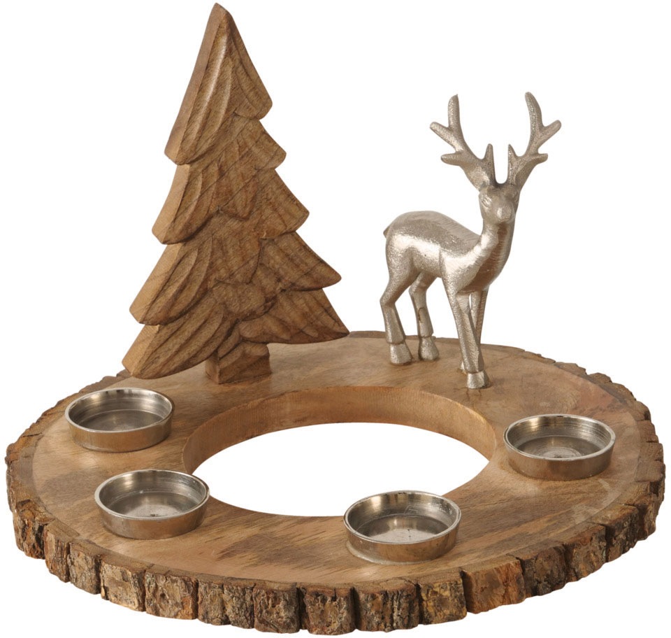 Image of BOLTZE Adventsleuchter, aus Mangoholz bei Ackermann Versand Schweiz