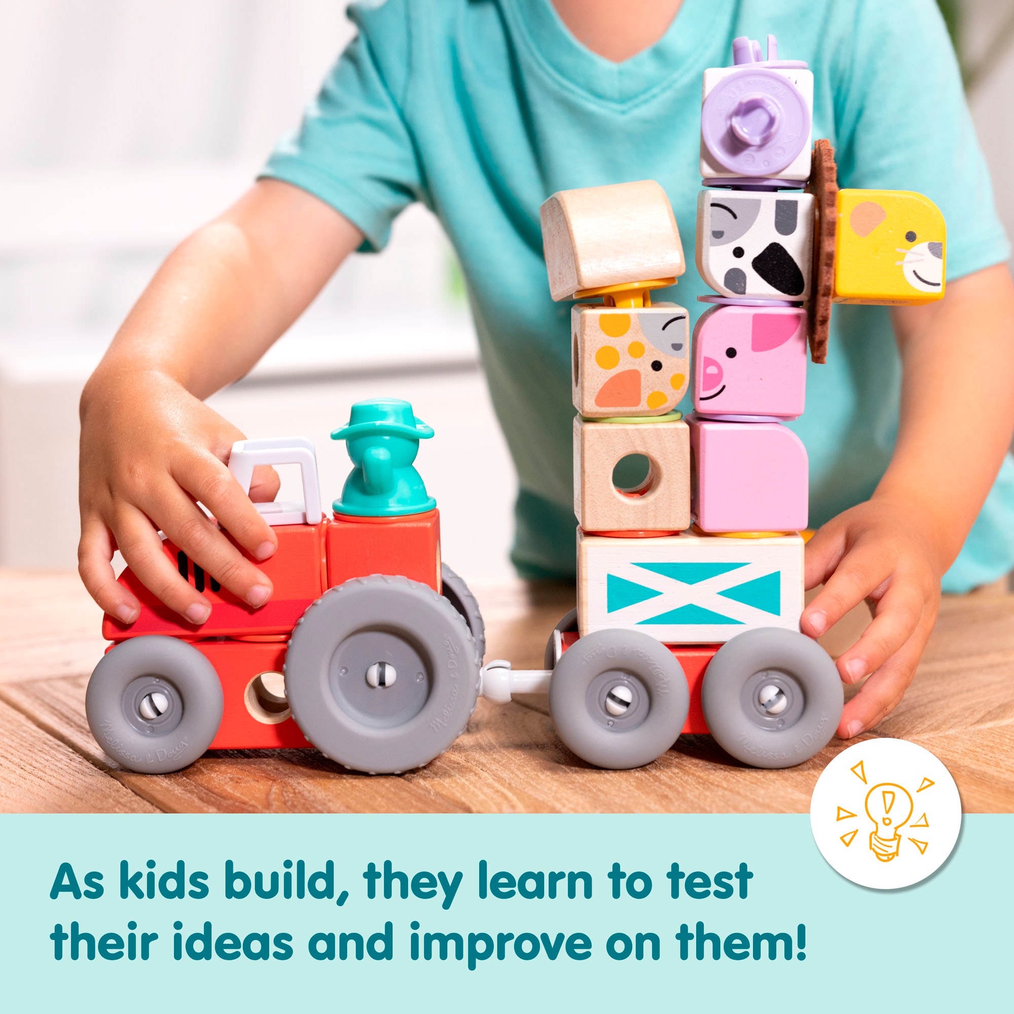 Spin Master Briques de jeu »Melissa & Doug Blockables Bauernhof«