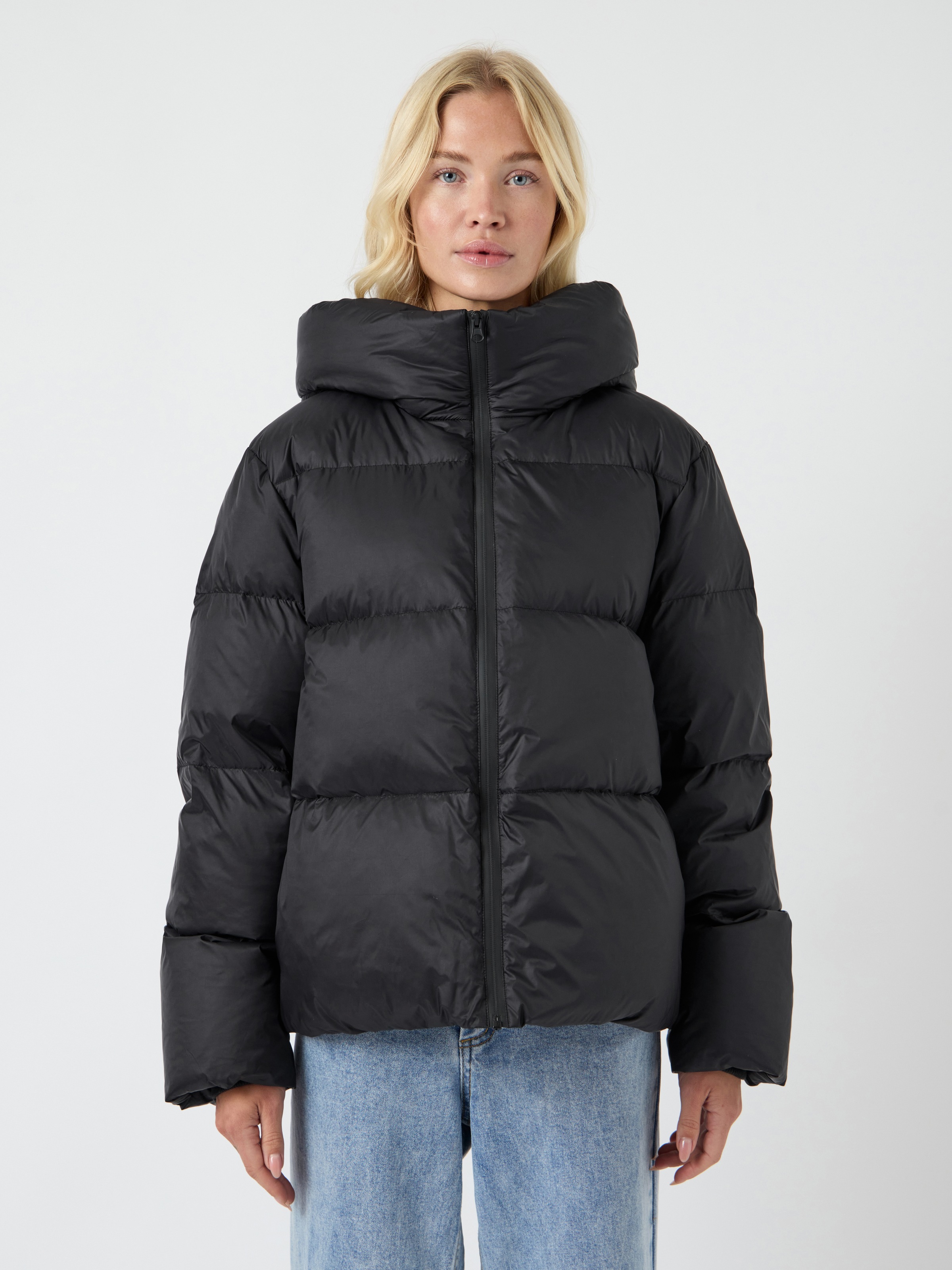 Image of Y.A.S Steppjacke "YASPOPPEL DOWN BLEND JACKET S. NOOS" mit Kapuze