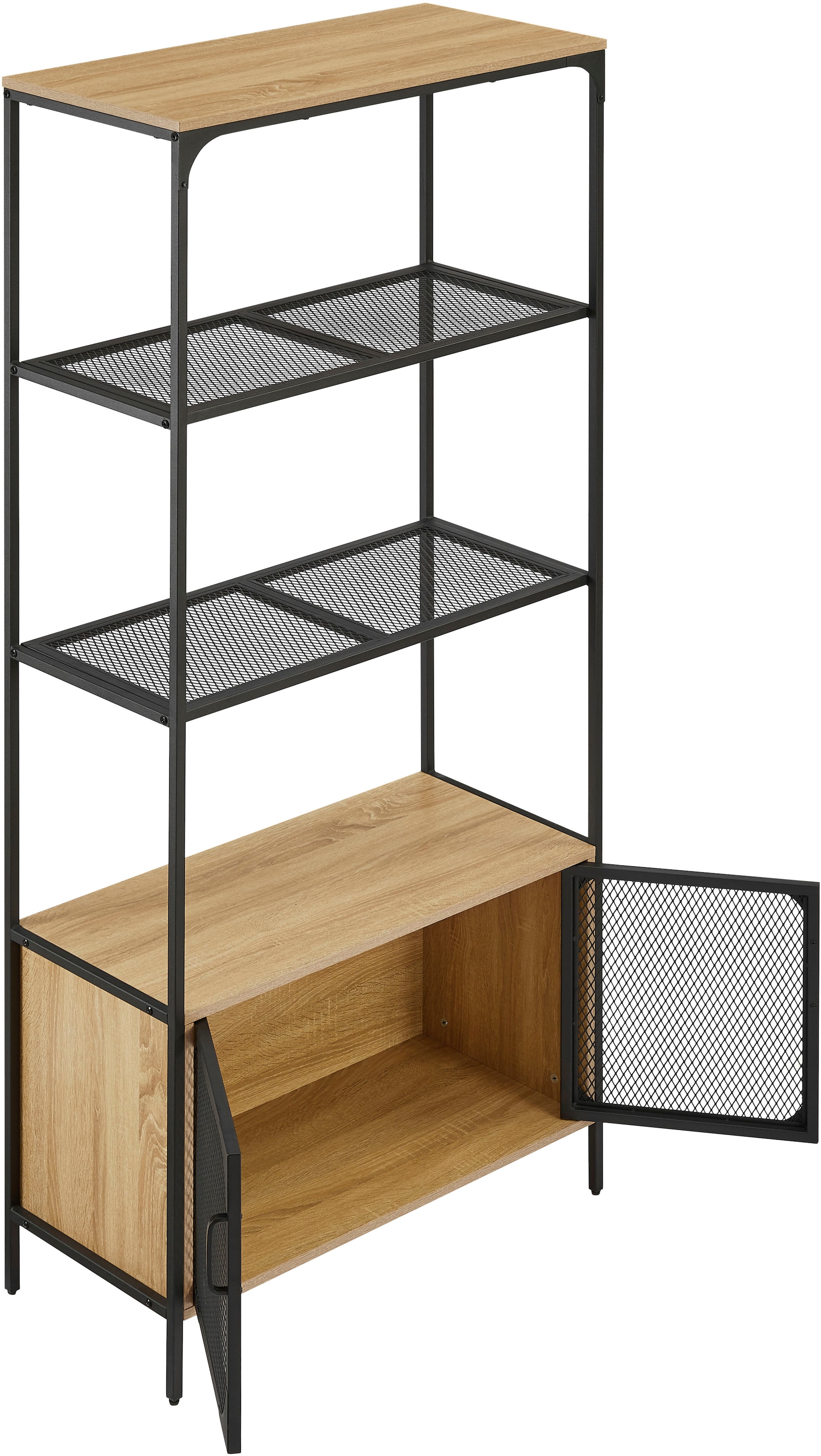 GOODproduct Regal »Amance« Metallgestell, viel Stauraum und ideal für Saugroboter, Höhe 177 cm