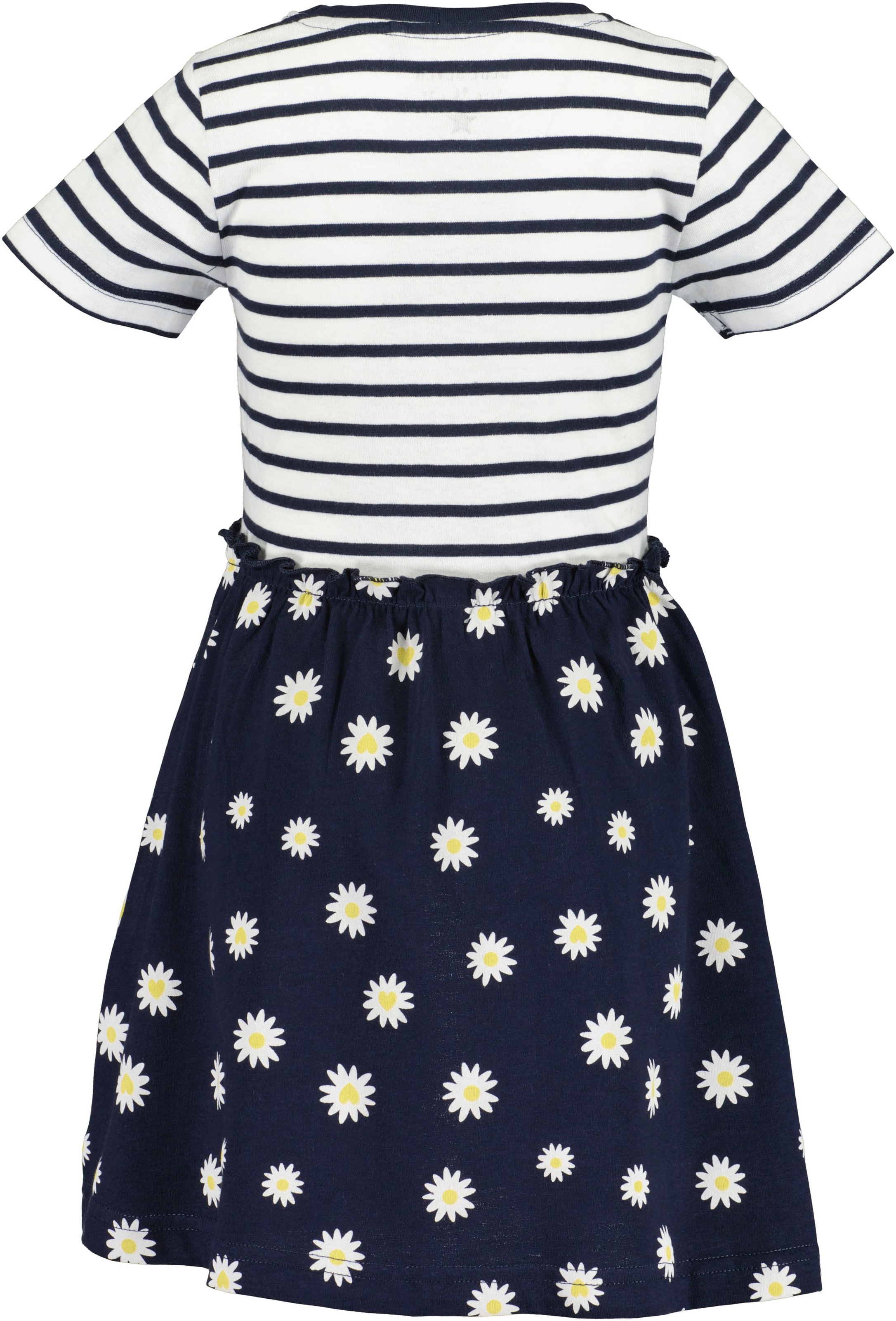 Blue Seven Robe en jersey 1 pièces tlg. geringeltes Oberteil mit Motiv und mit Blumen bedruckter Rock