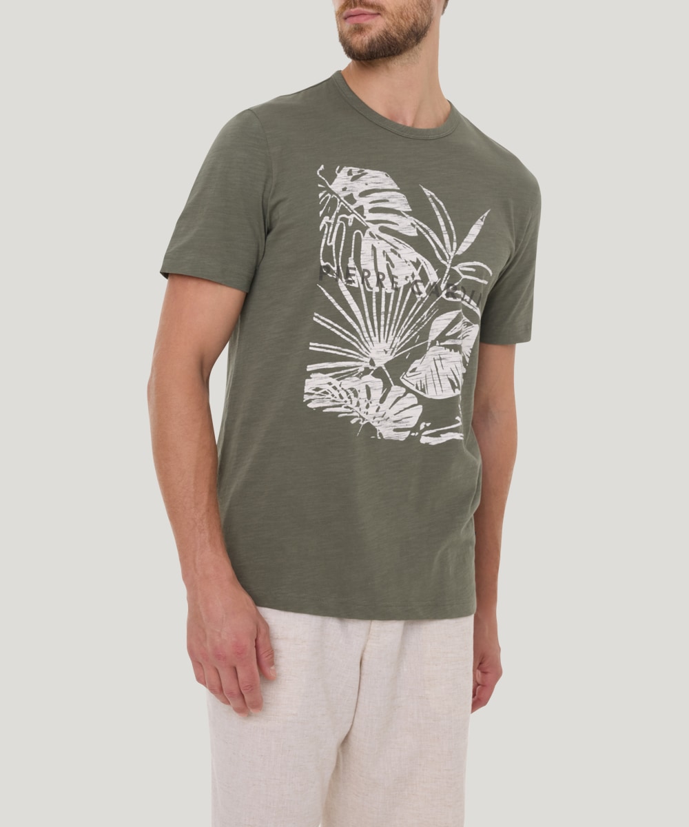 Image of Pierre Cardin T-Shirt "Rundhals" mit Front Print