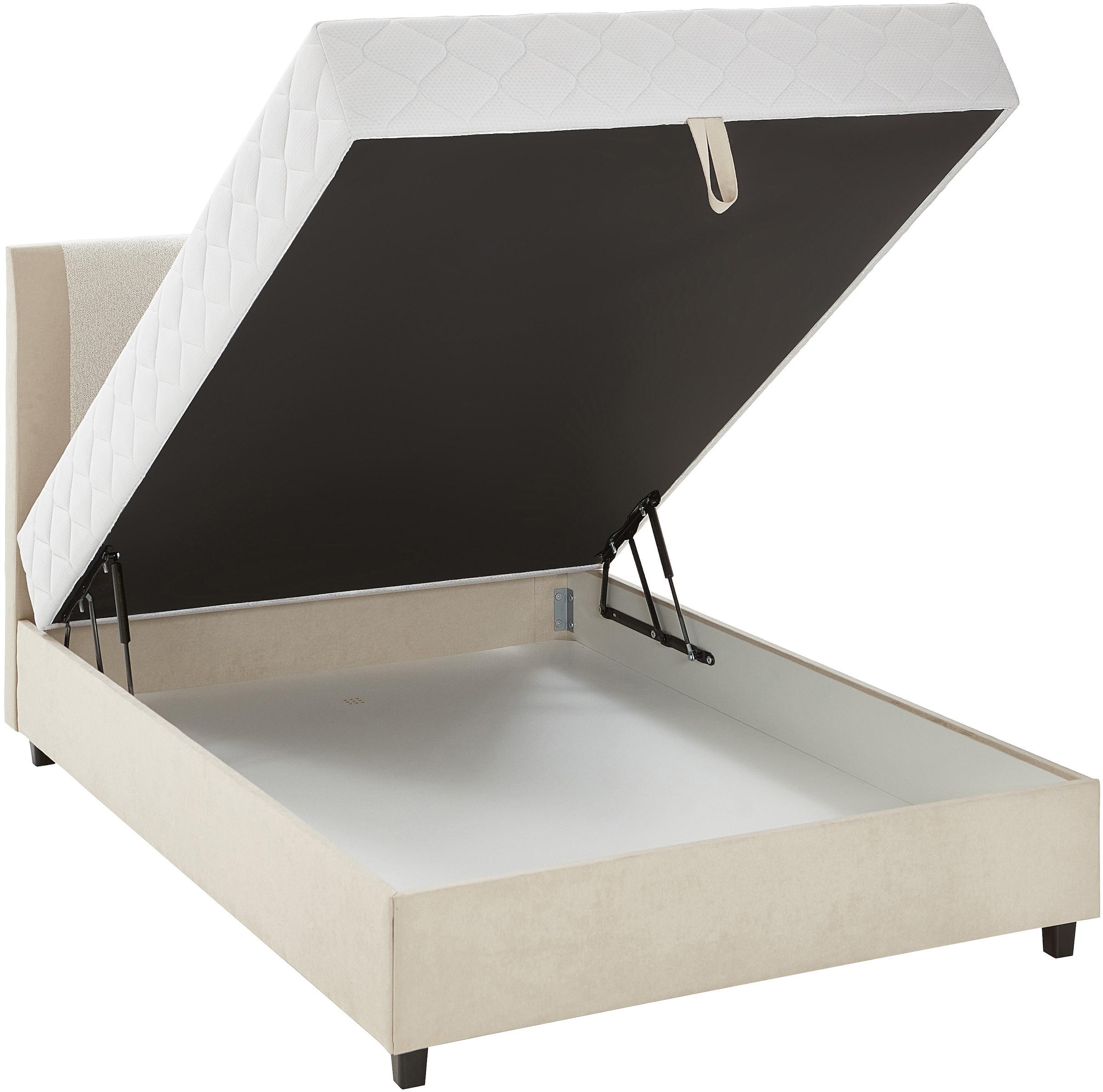 ATLANTIC home collection Boxbett »Borgholm« mit Taschen-Federkernmatratze, Bettkasten und Absetzung im Kopteil