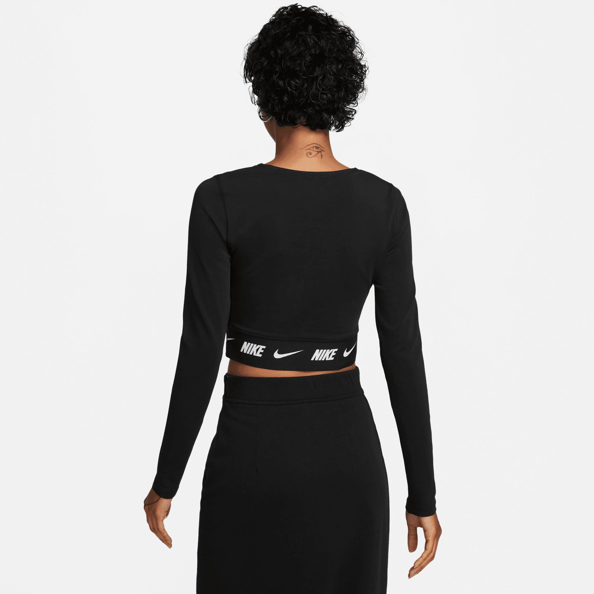 Nike Sportswear Langarmshirt »W NSW CROP TAPE LS TOP«