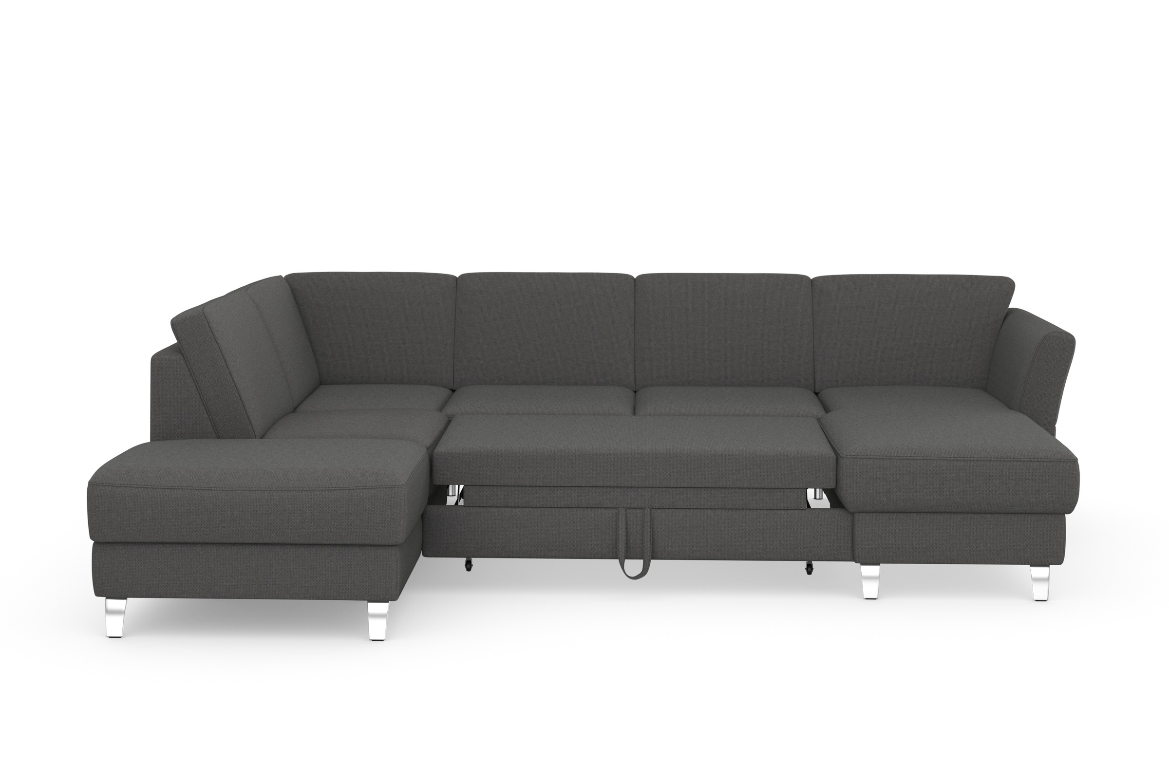 sit&more Wohnlandschaft »Visby U-Form«, Wahlweise mit Bettfunktion und Stauraum, frei im Raum stellbar