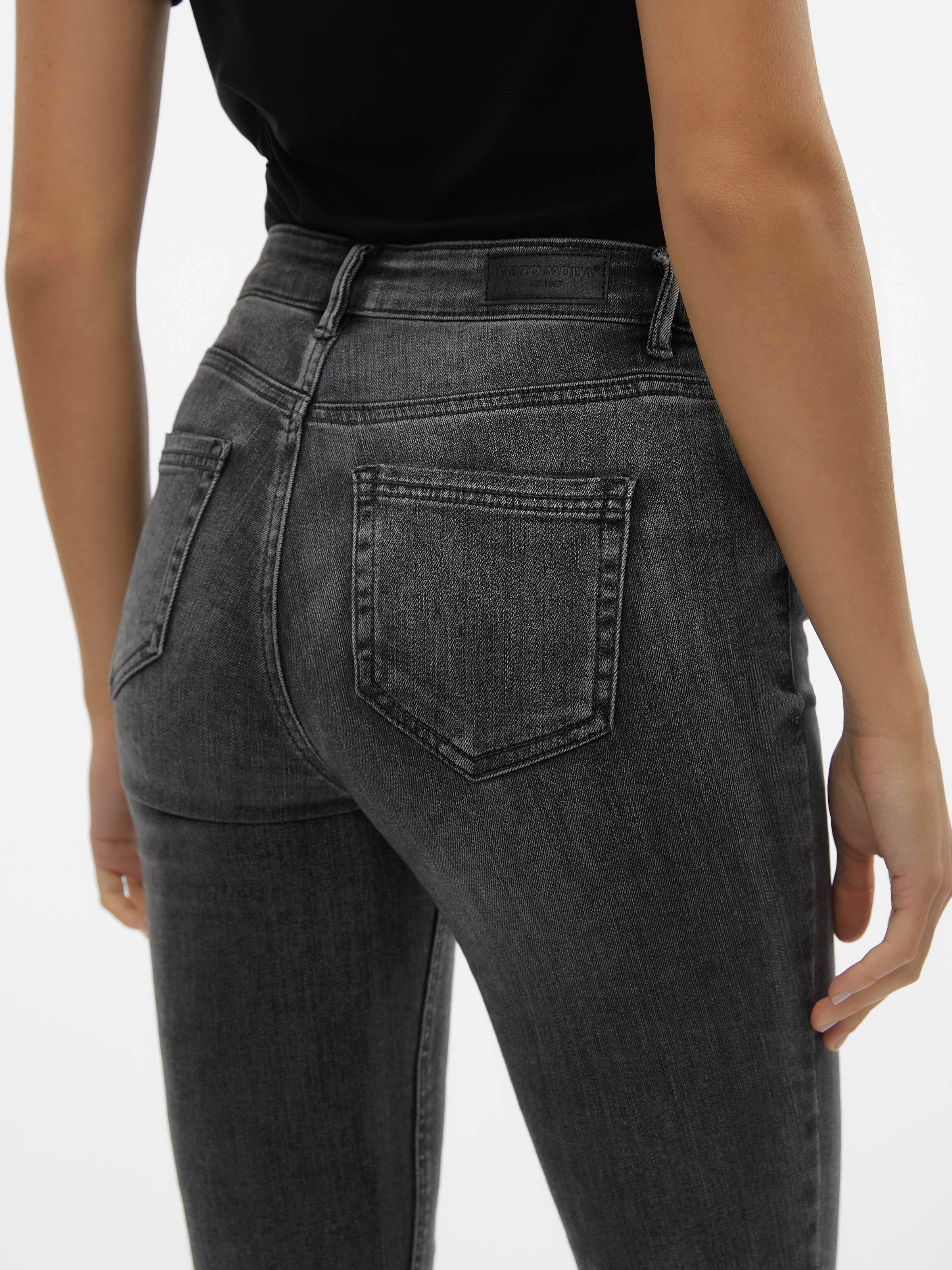 Vero Moda Jeans skinny »VMFLASH MR SKINNY JEANS LI213 NOOS« Baumwollmischung mit Stretch, regular waist, skinny fit
