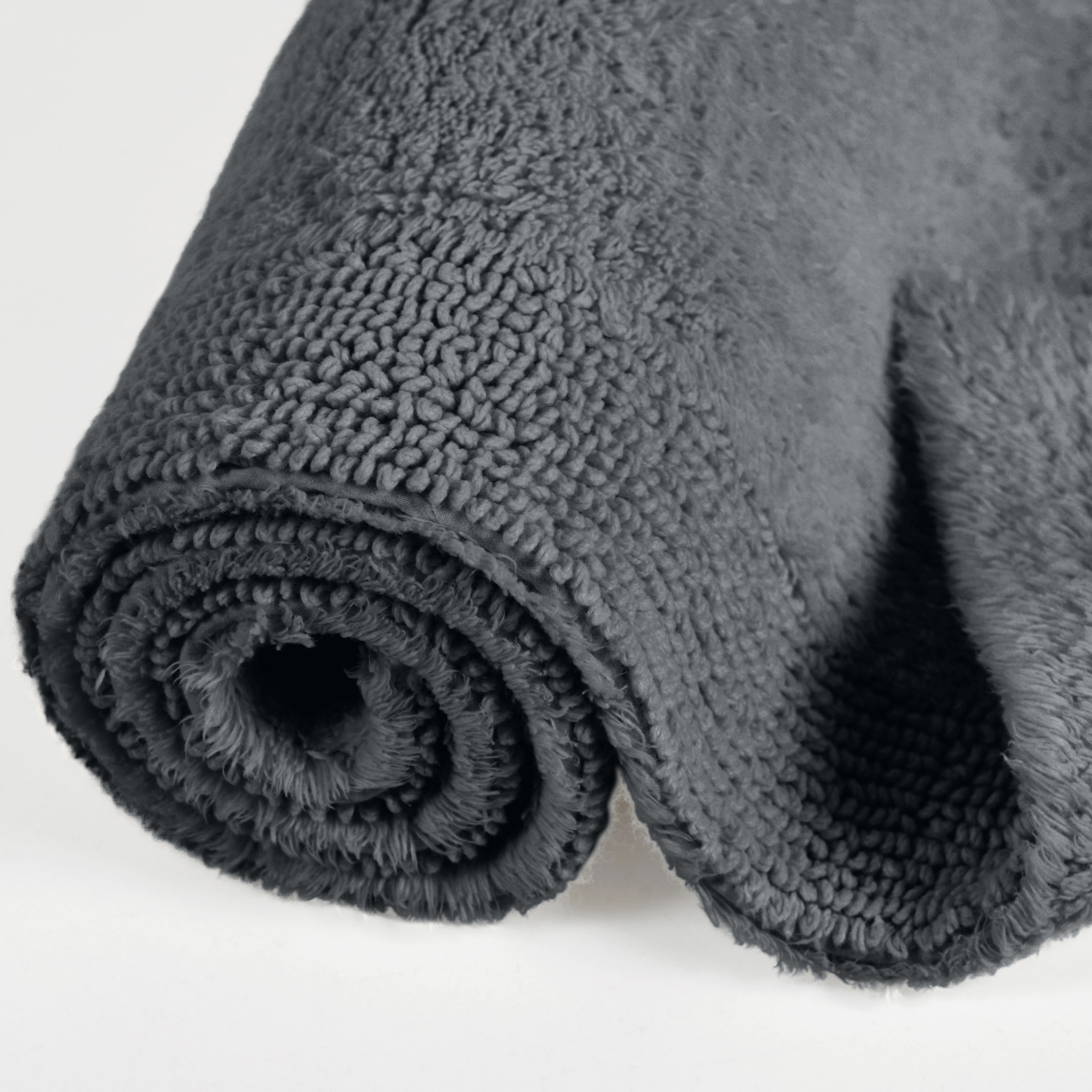 my home Badematte »Kapra, Badvorleger, Badezimmer Teppich«, beidseitig nutzbar-fussbodenheizungsgeeignet-strapazierfähig, mit Bordüre, Badteppich, Badematte, Baumwolle