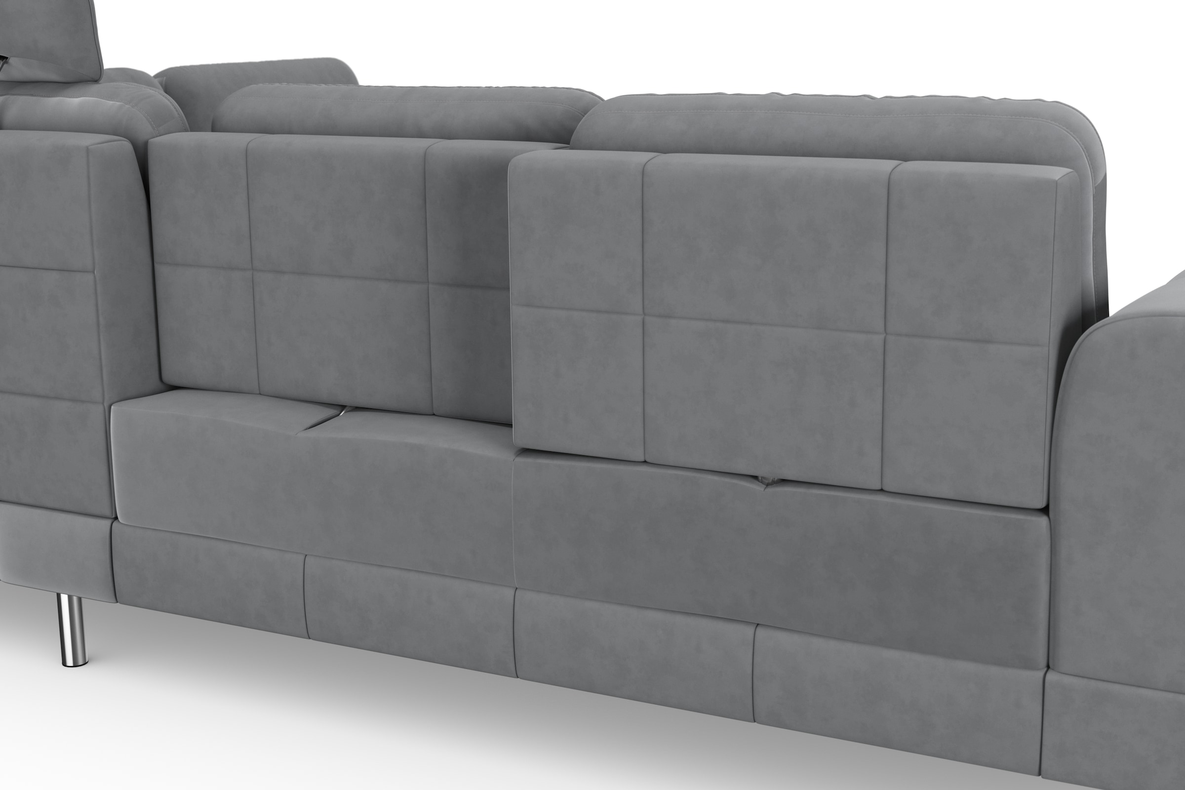 sit&more Ecksofa »Bendigo L-Form« inklusive Sitztiefenverstellung, Bodenfreiheit 12 cm, in 2 Fussfarben