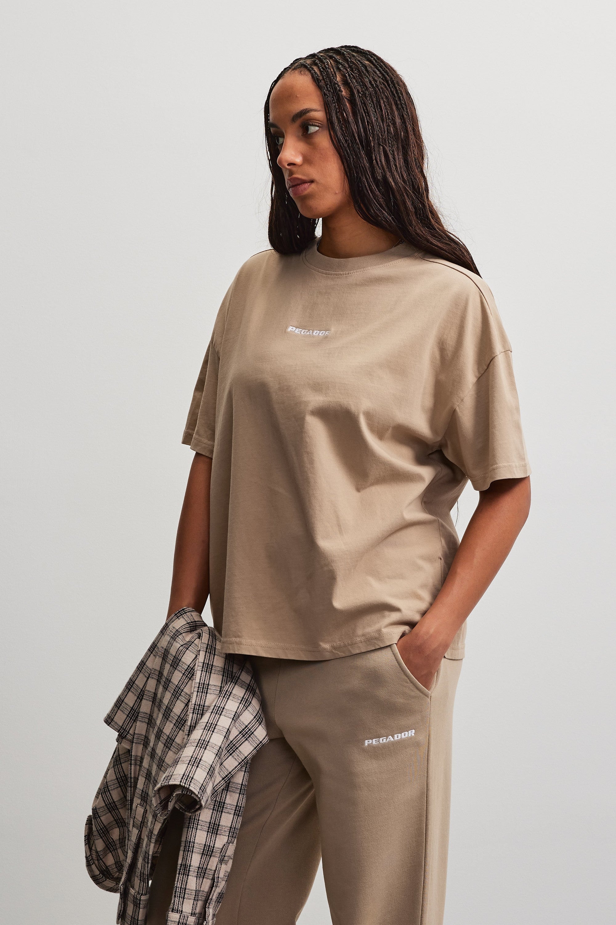 PEGADOR T-shirt »Bracy Heavy Oversized Tee« Coton, oversize