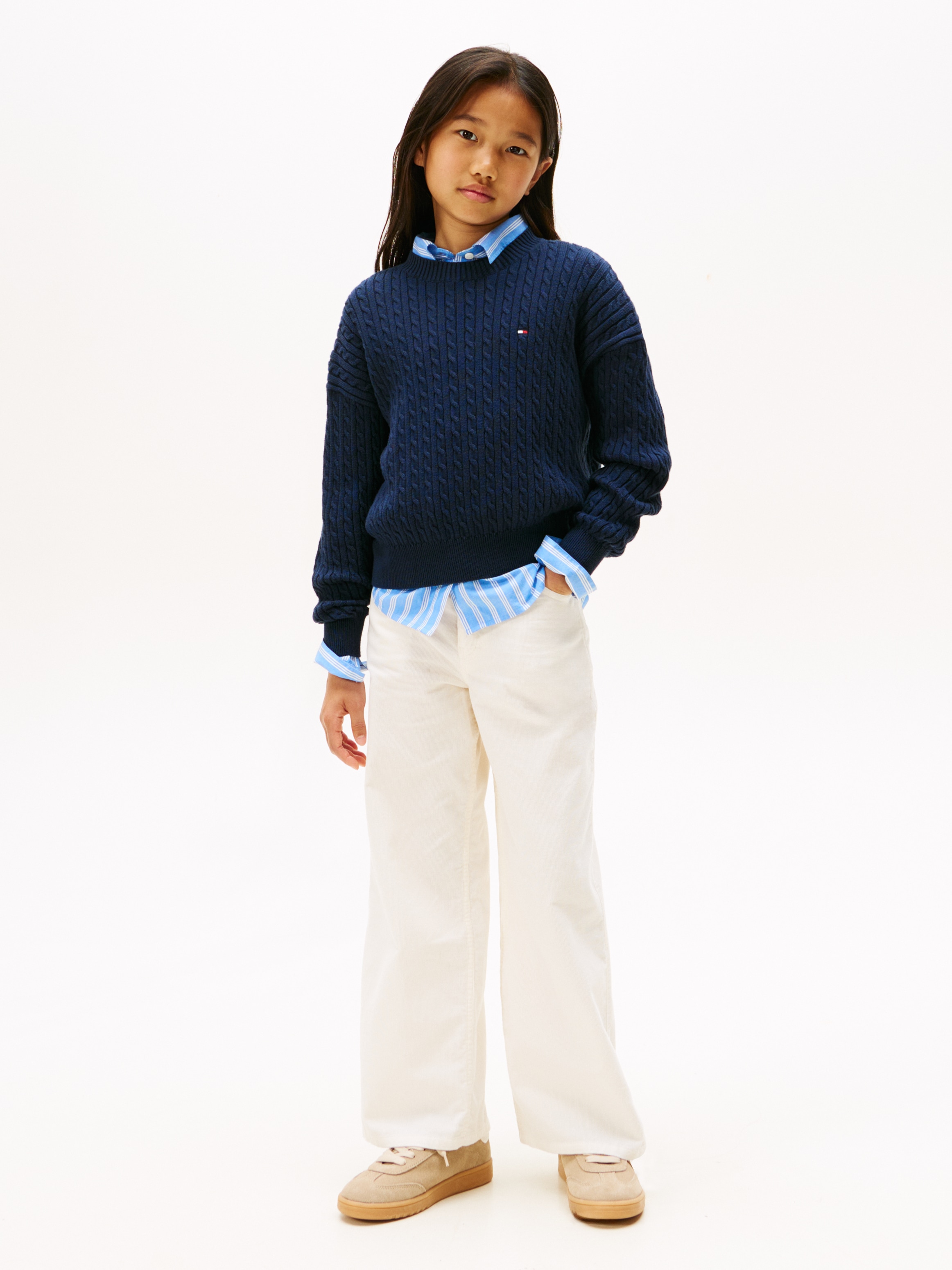 Tommy Hilfiger Strickpullover »CABLE SWEATER« Kinder bis 16 Jahre