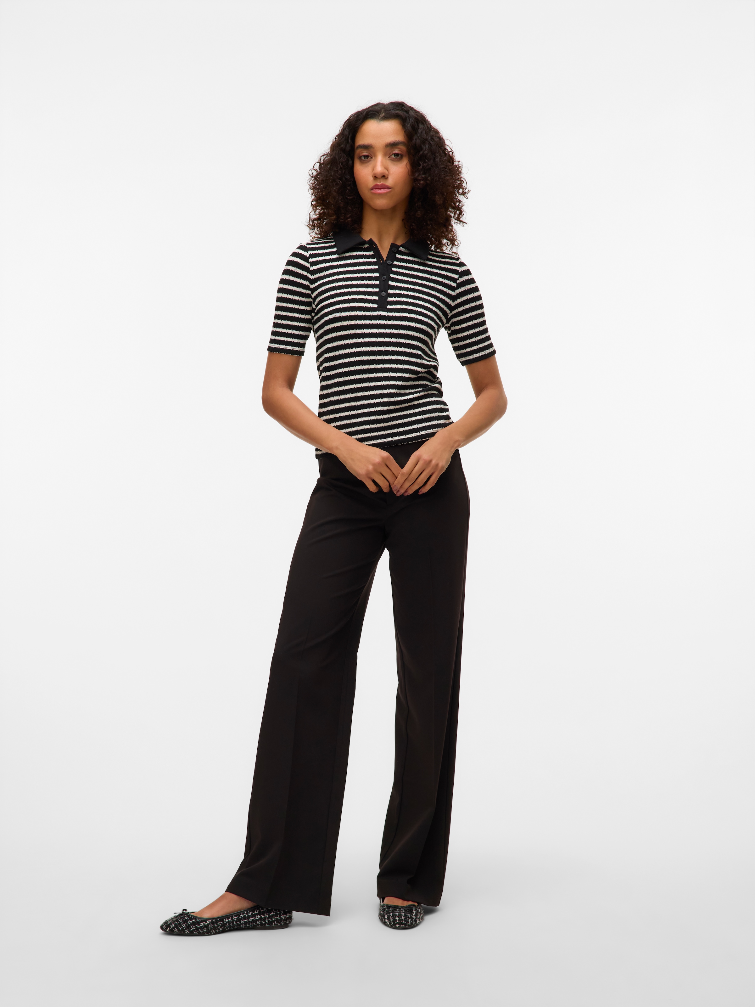 Vero Moda Anzughose »VMTEXAS MW STRAIGHT PANT NOOS«