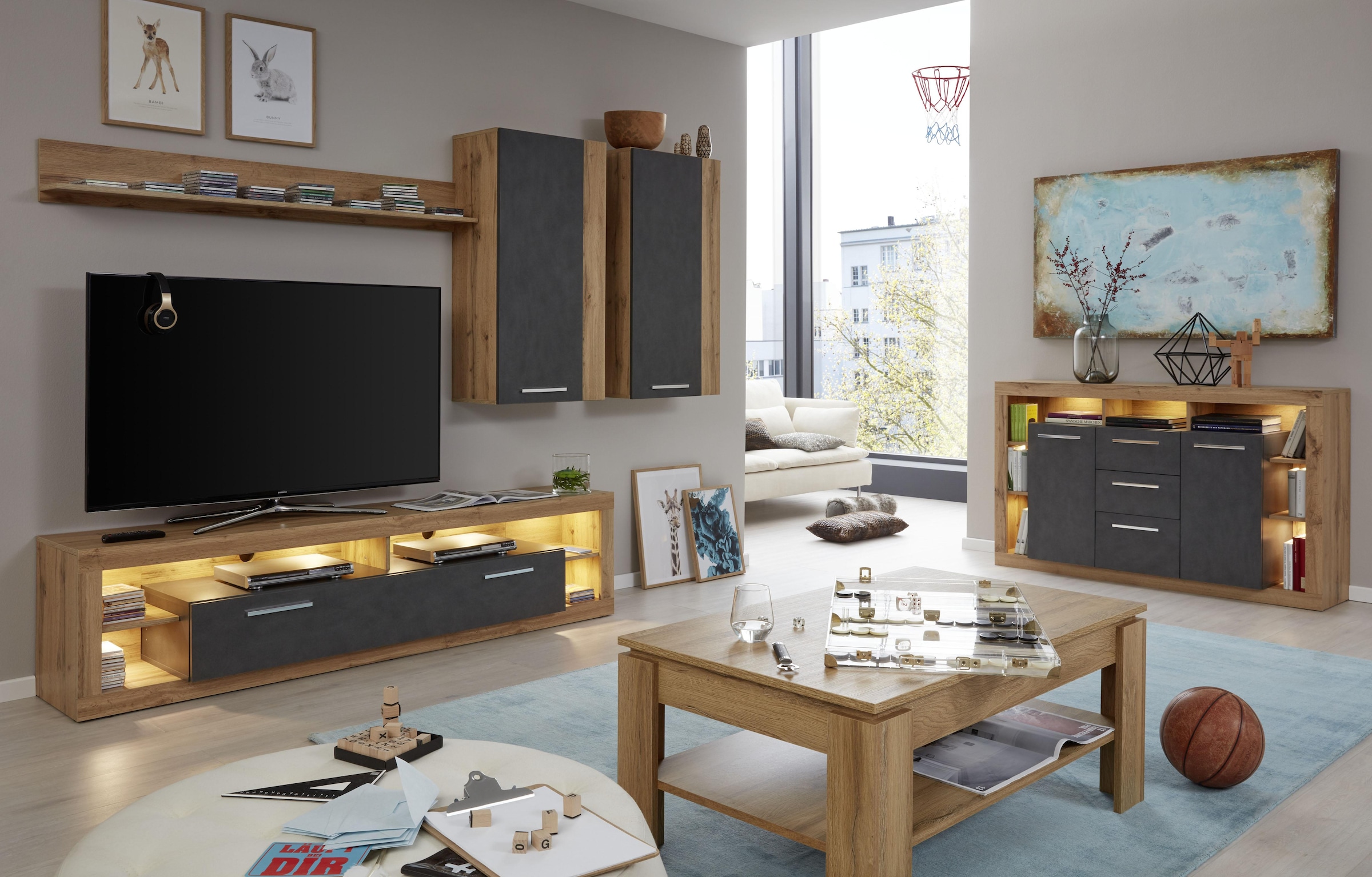 INOSIGN Sideboard »Gwendolyn«, pflegeleichtes Design, Beleuchtung optional, vielseitig kombinierbar