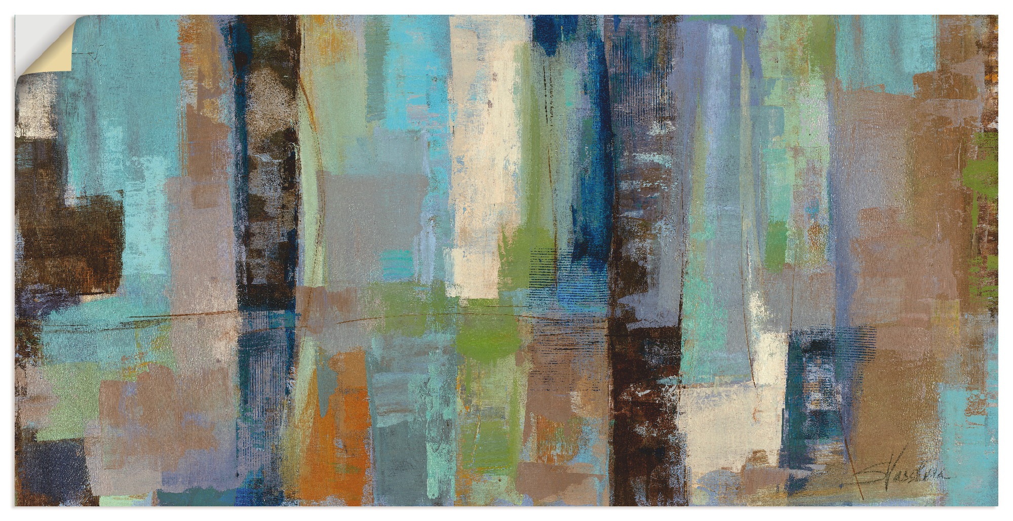 Image of Artland Wandbild »Dachfenster«, Muster, (1 St.), in vielen Grössen & Produktarten -Leinwandbild, Poster, Wandaufkleber / Wandtattoo auch für Badezimmer geeignet bei Ackermann Versand Schweiz