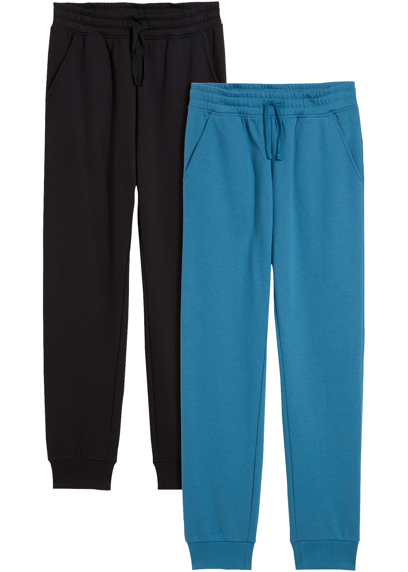 Image of bonprix Jogginghose für Kinder, im Doppelpack, aus Baumwolle und Polyester, Regular Fit