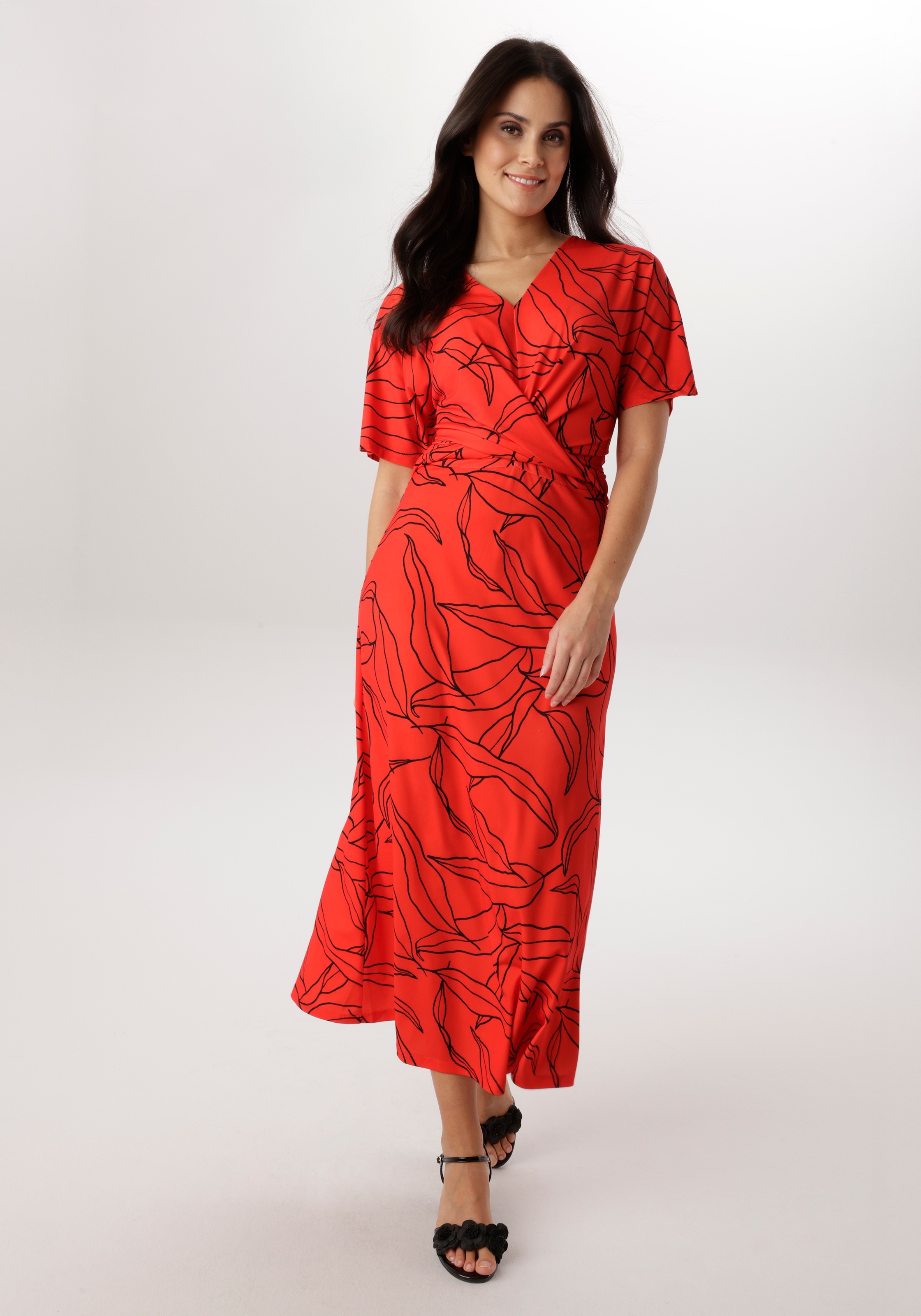 Image of Aniston SELECTED Midikleid mit angedeuteter Wickelopik - NEUE KOLLEKTION