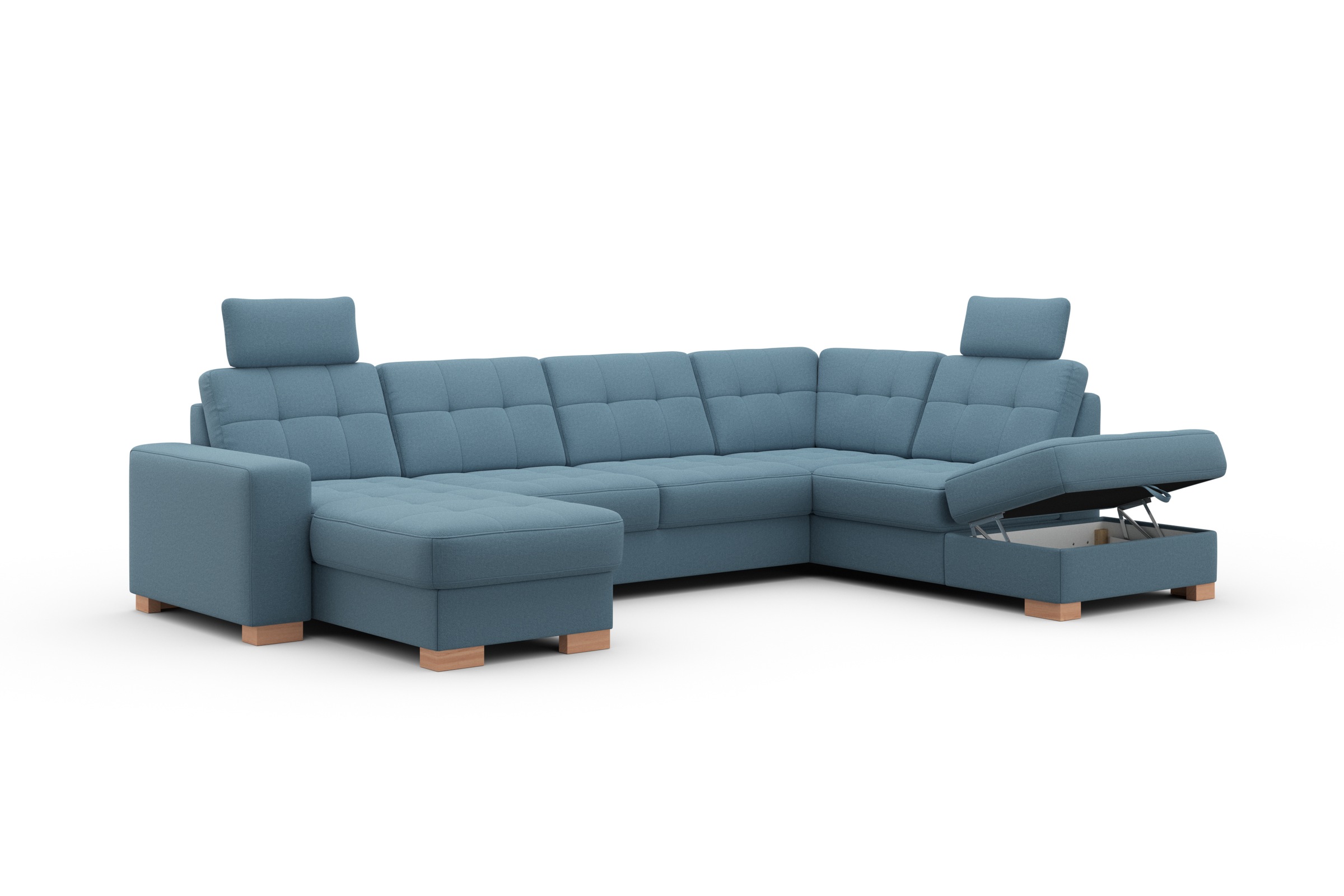 sit&more Wohnlandschaft »Quincy U-Form«, wahlweise mit Bettfunktion und Bettkasten